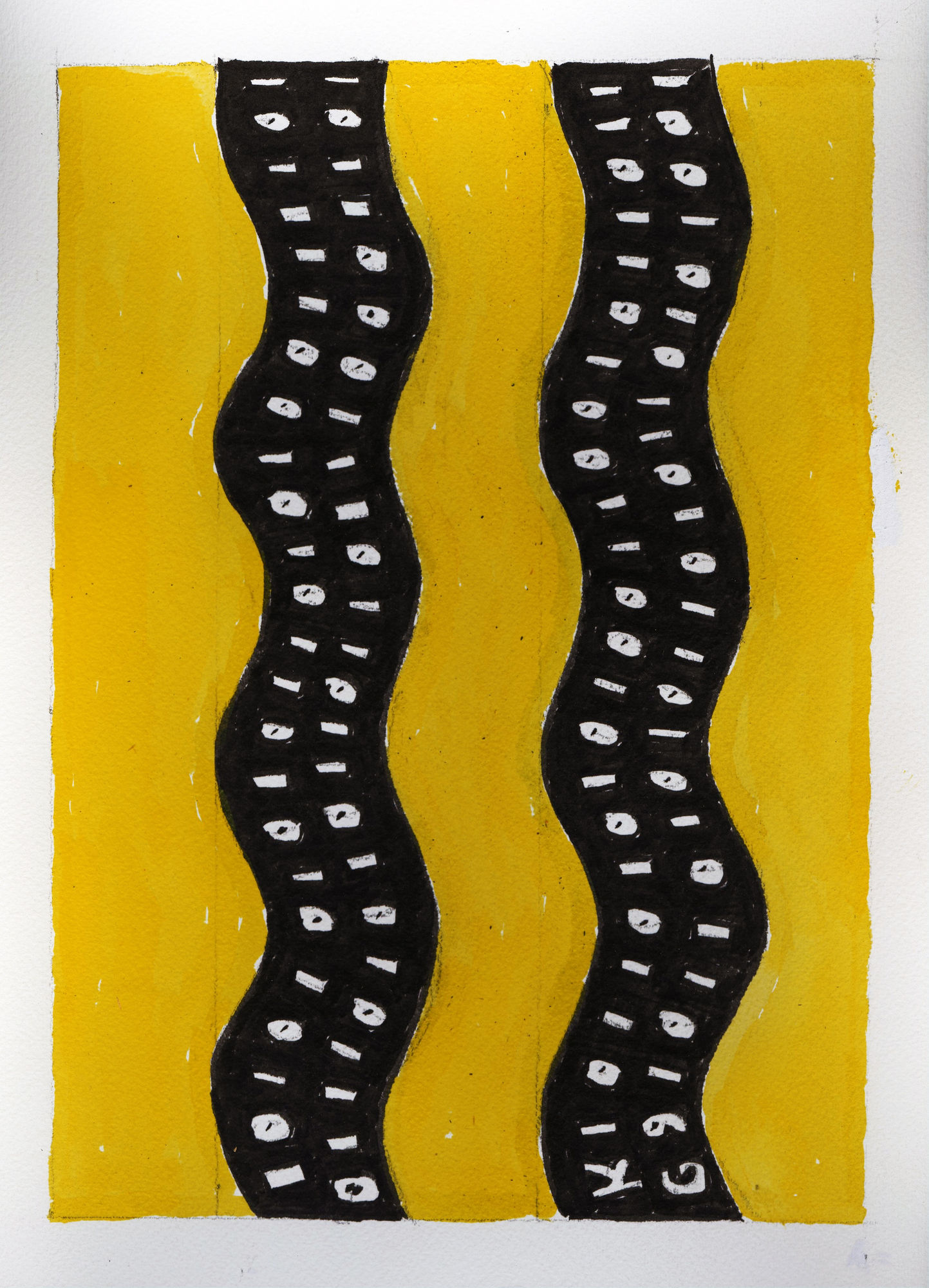 Untitled (Binary Code Variation), 2019 Ink on paper 12 1/4 x 9 in. (31.1 x 22.9 cm.) (KG 449)