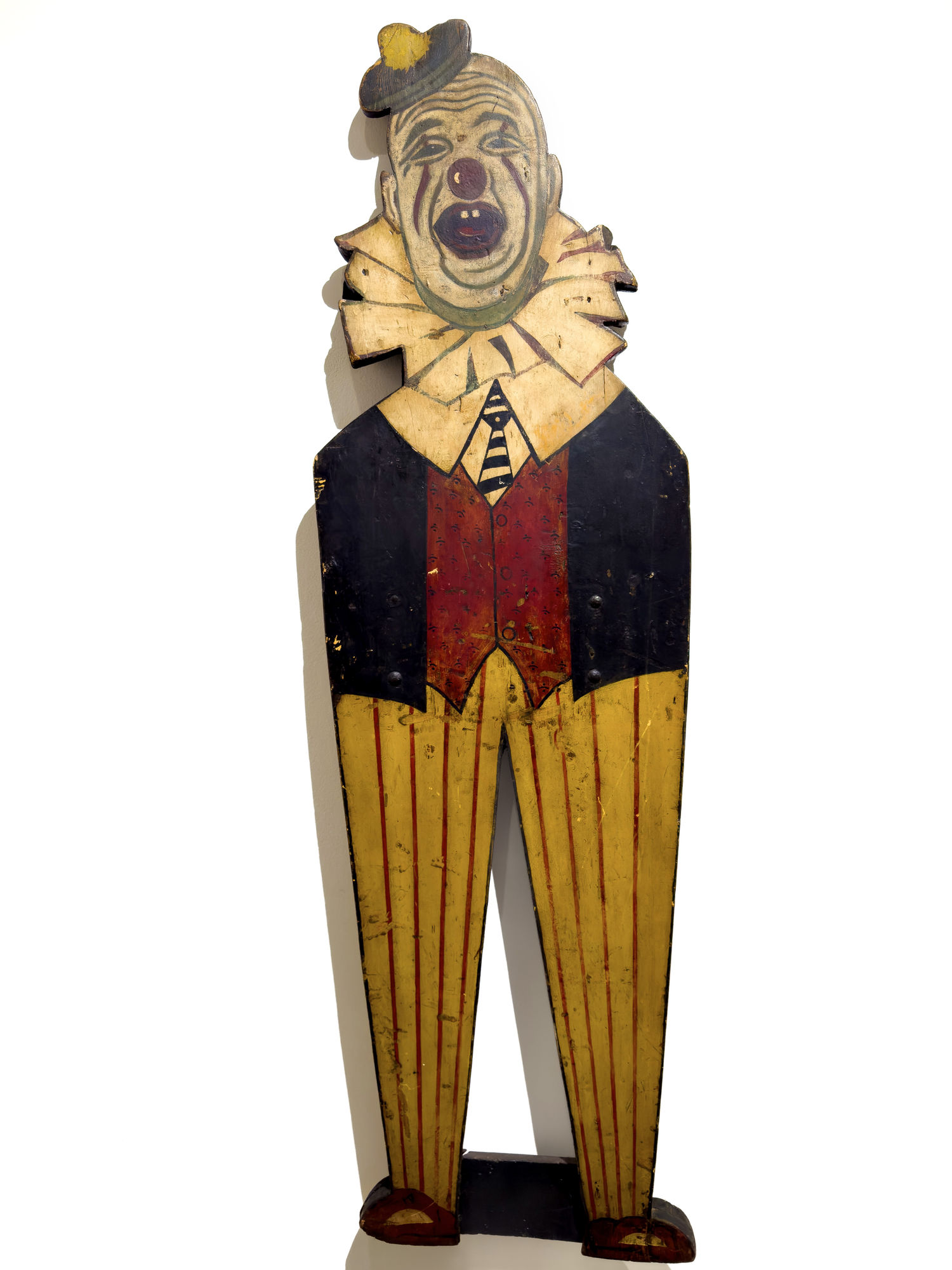 Paint on cut wood panel 64 x 19 in. (162.6 x 48.3 cm) (ArU 474)