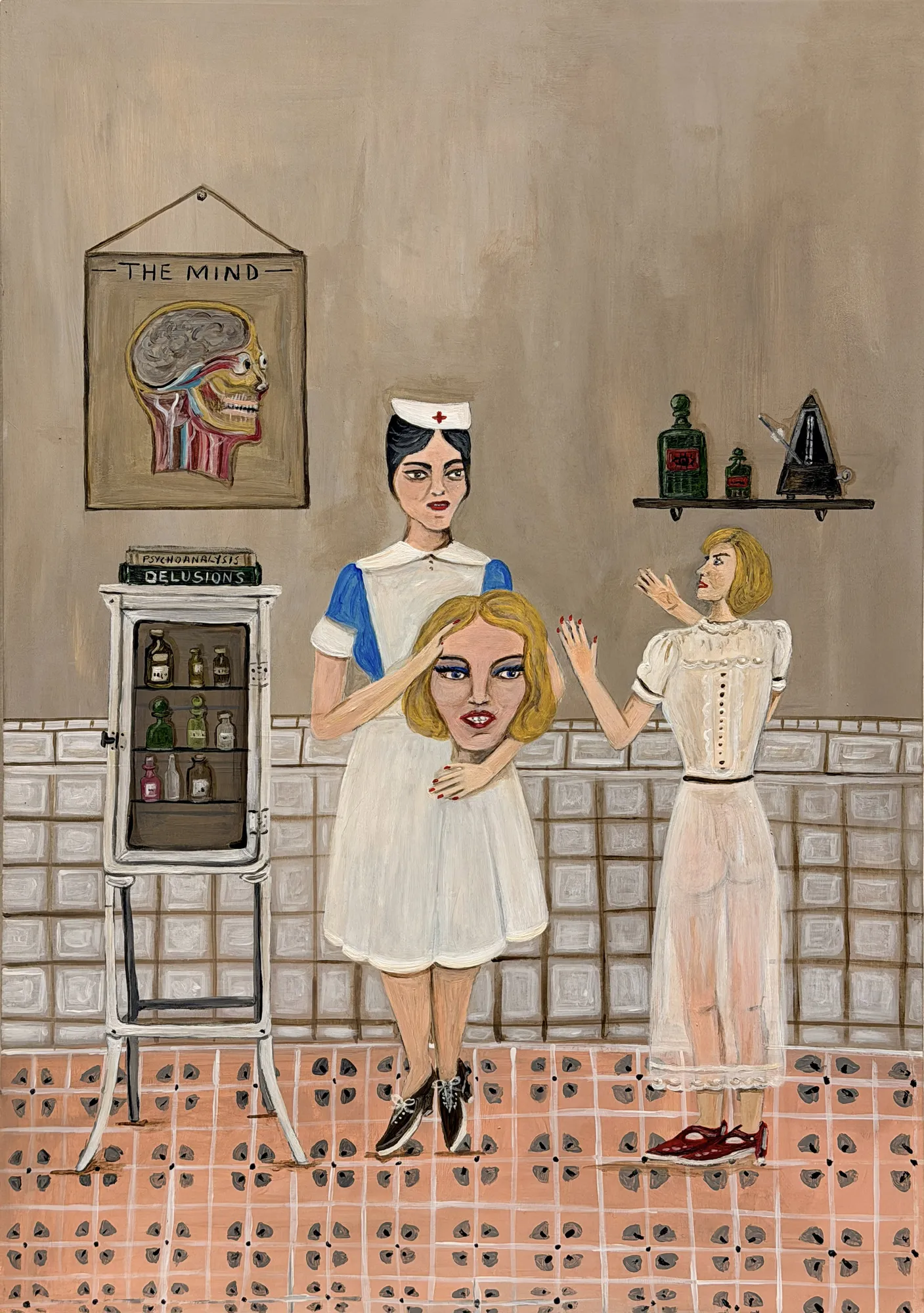 We’ve Been Expecting You, 2026 Acrylic on wood panel 16 1/2 x 11 3/4 in. (41.9 x 29.8 cm) (STL 72) SOLD