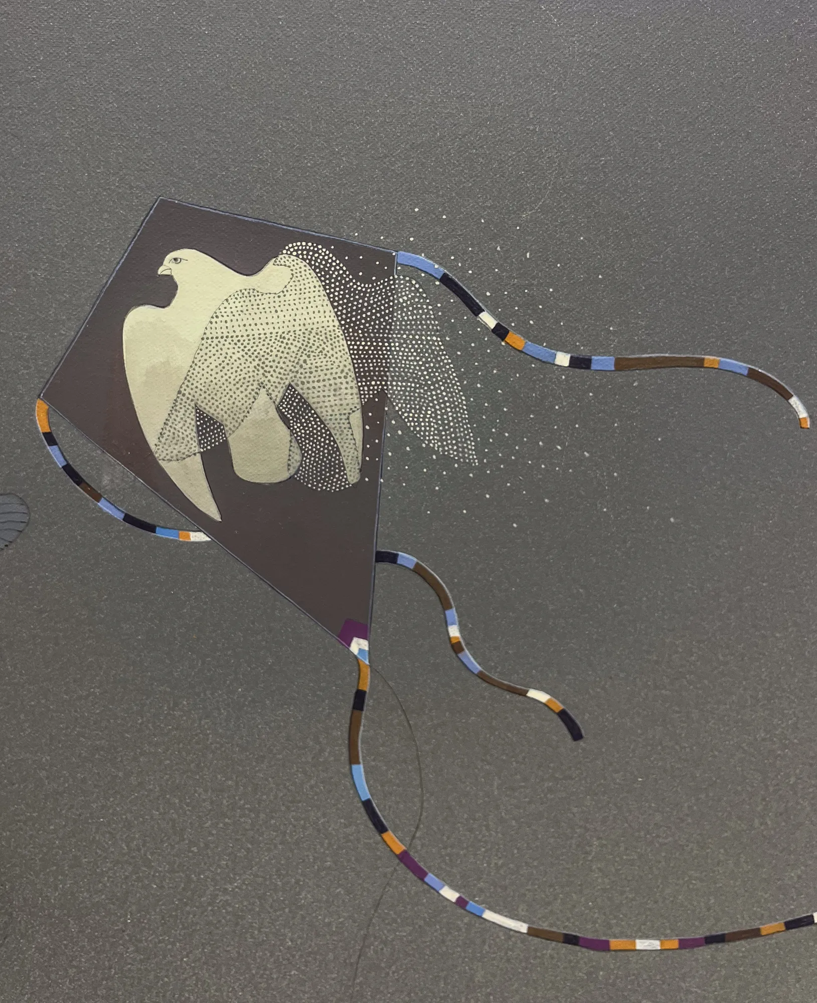 Woman in Ulaanbaatar: Dreams Carried by Wind (detail), 2025