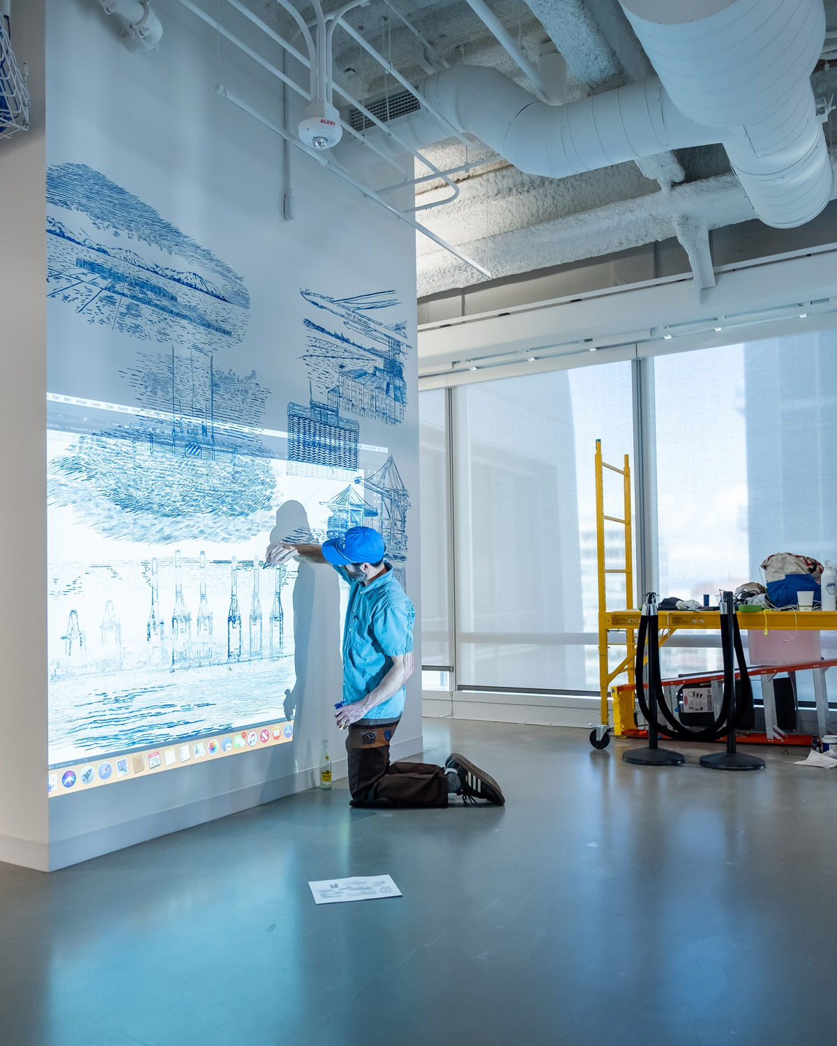 Martin Machado Facebook Artist in Residency Mural, 2019