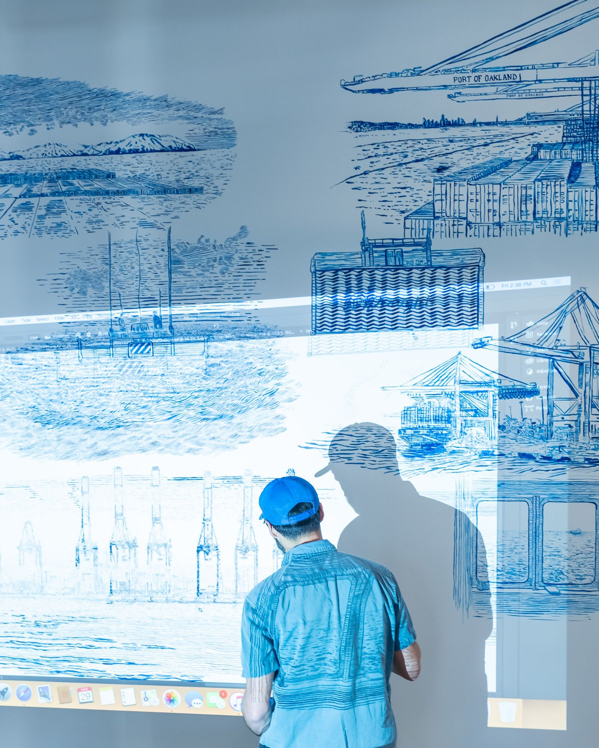 Martin Machado Facebook Artist in Residency Mural, 2019