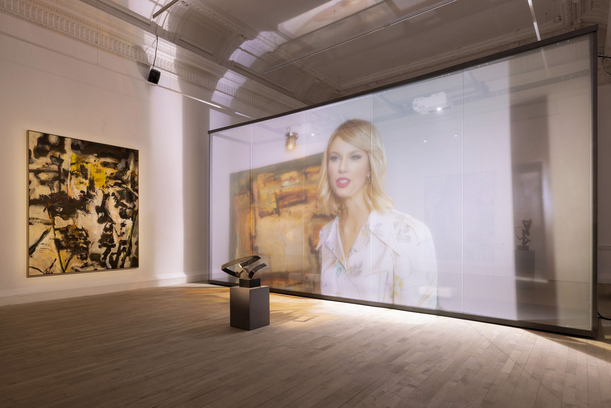 Installation view: Christopher Kulendran Thomas: Another World, ICA Institute of Contemporary Arts London (2022) | Image Credit: Andrea Rossetti / Images courtesy of the artist and Institute of Contemporary Arts, London.