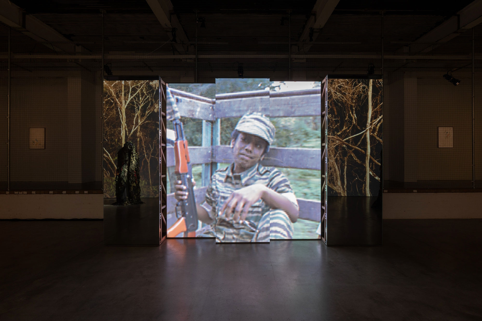 Installation view: Christopher Kulendran Thomas: Another World, ICA Institute of Contemporary Arts London (2022) | Image Credit: Andrea Rossetti / Images courtesy of the artist and Institute of Contemporary Arts, London.