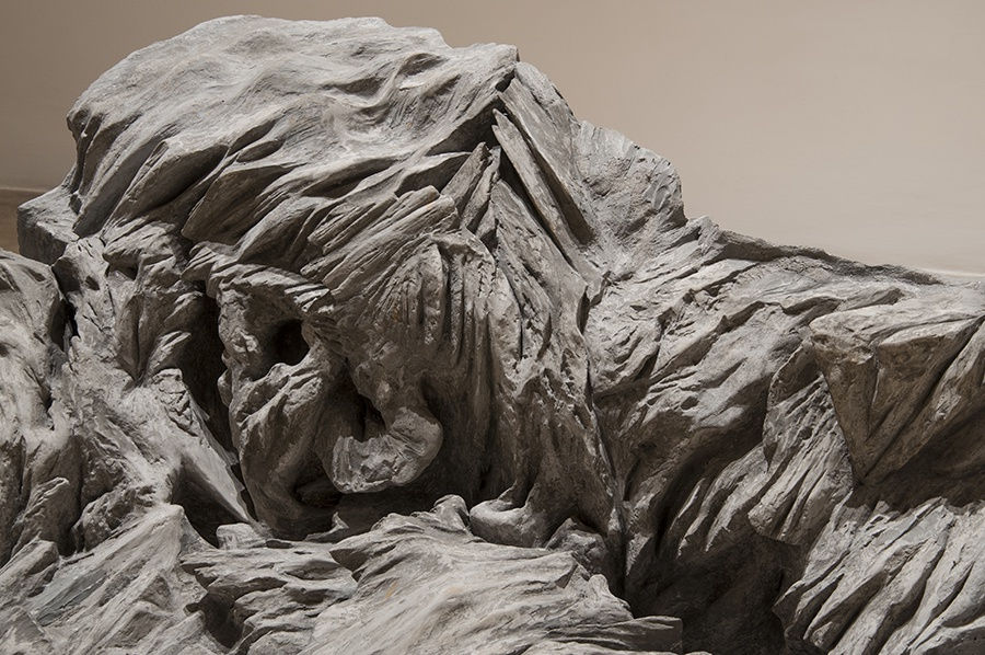 Sakshi Gupta | No Title (From the Series 'Become The Wind'), 2012 - 2013 | Aluminum, cast concrete, 150 x 77 x 68 cm | Detail