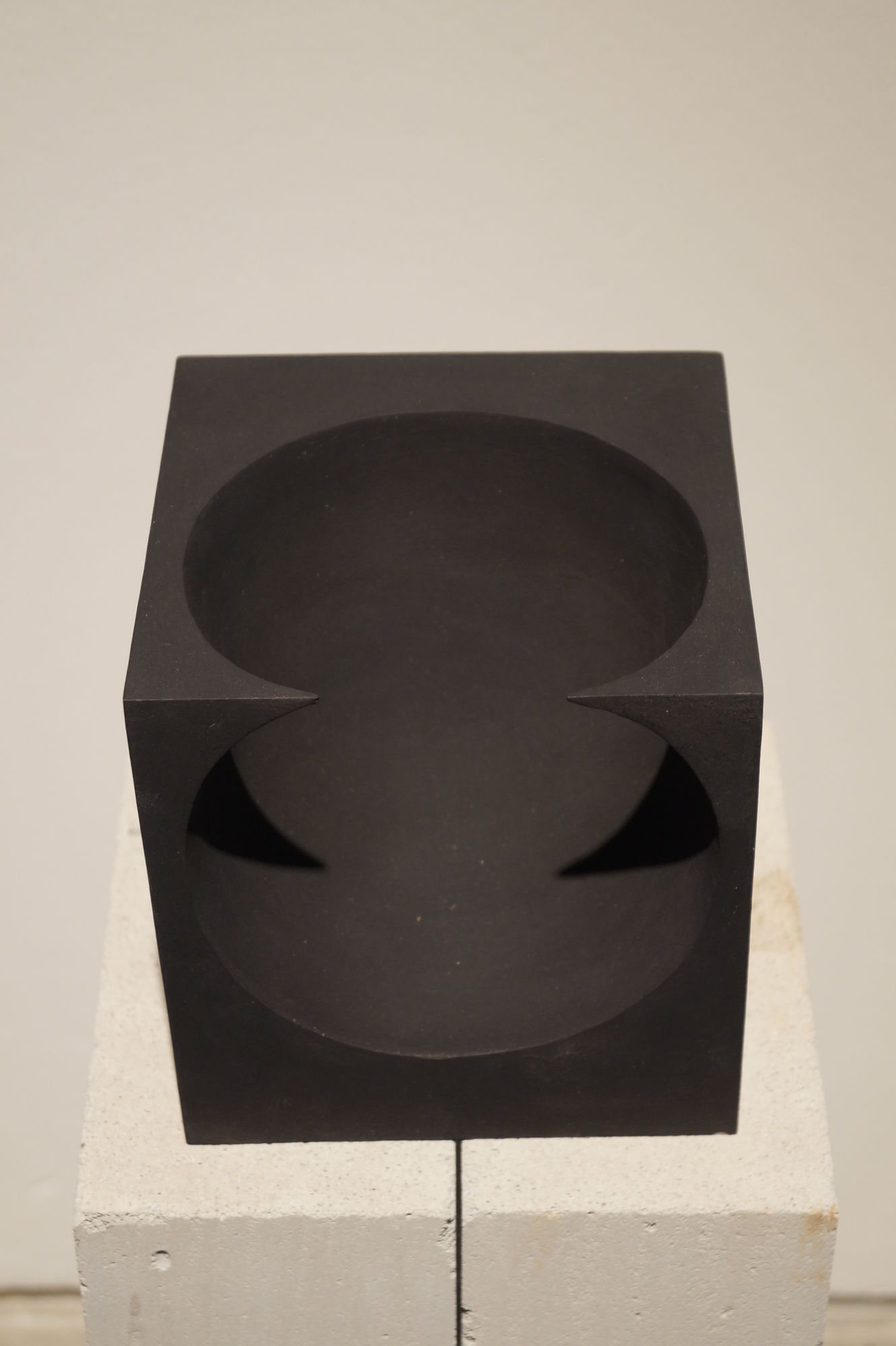 Sakshi Gupta | No Title (From the Series, At The Still Point of the Turning World), 2015 | Concrete, Papier Mache, Brass, Bronze, Wood, 15.2 x 15.2 x 15.2 cm | Detail