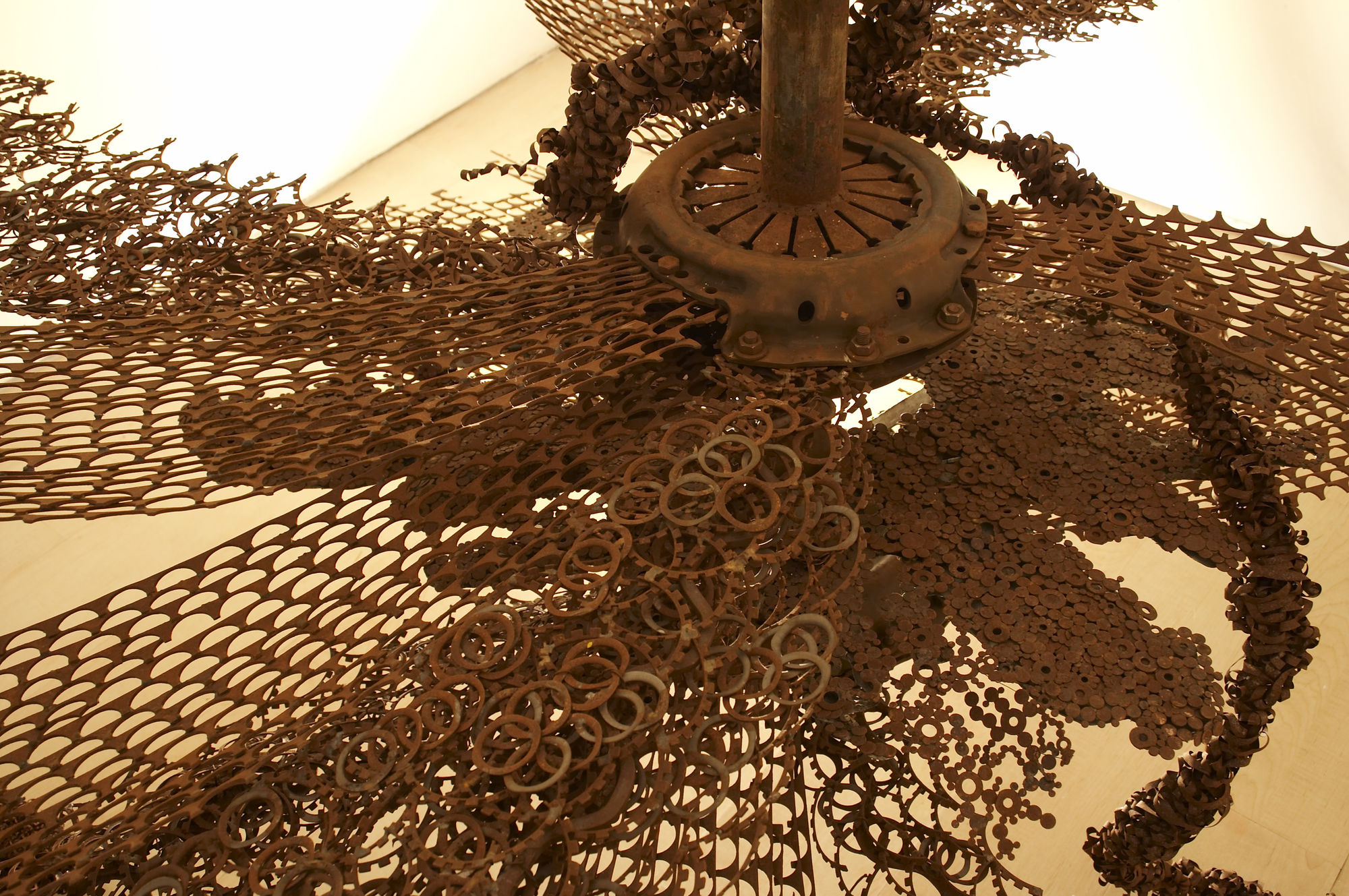 Sakshi Gupta, Some Beast, 2008 | Metal scrap, Dimensions variable | Detail