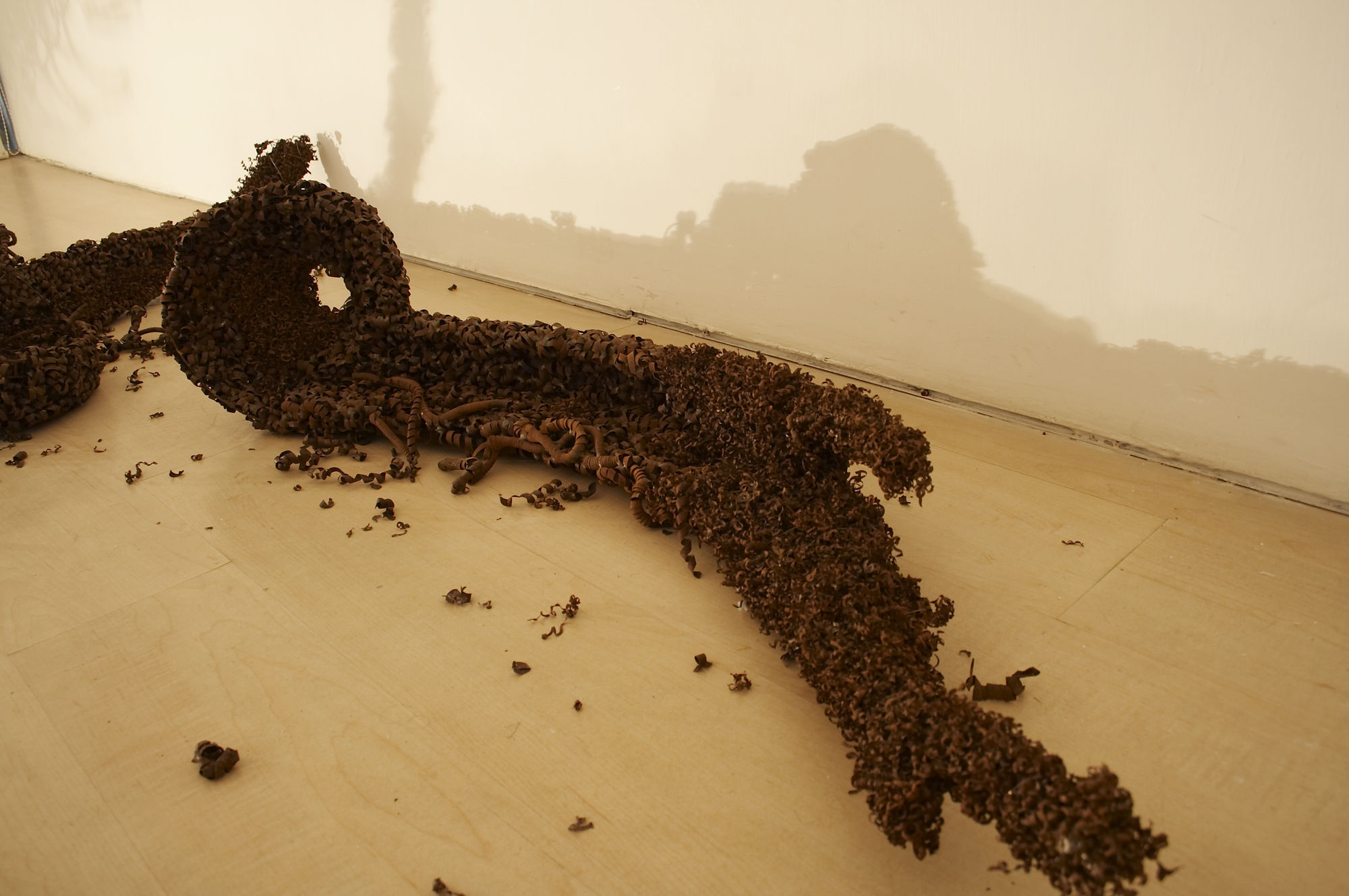 Sakshi Gupta, Some Beast, 2008 | Metal scrap, Dimensions variable | Detail