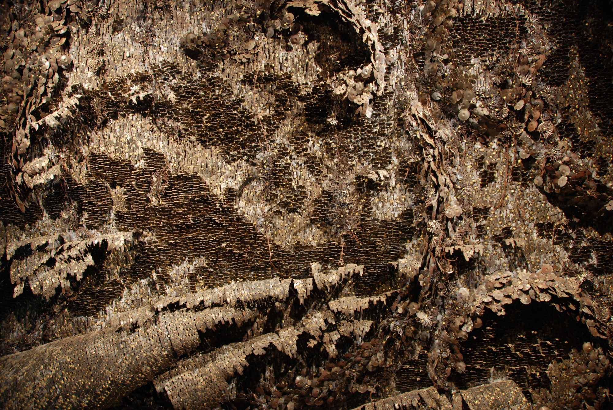 Sakshi Gupta, No Title, 2009 | Metal scrap, 227.5 x 265.5 x 31.5 cm | Detail