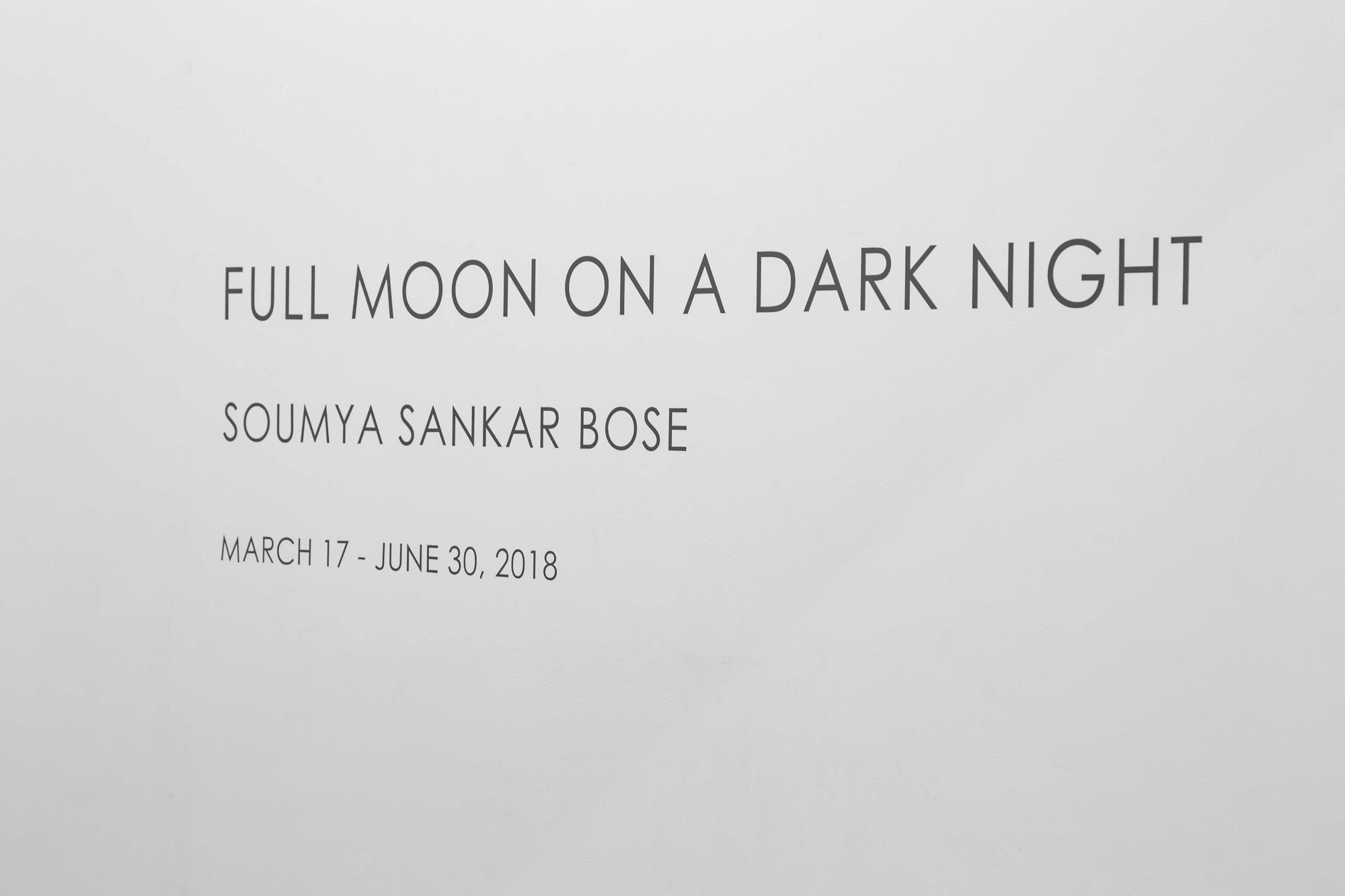 Soumya Sankar Bose | Full Moon on a Dark Night