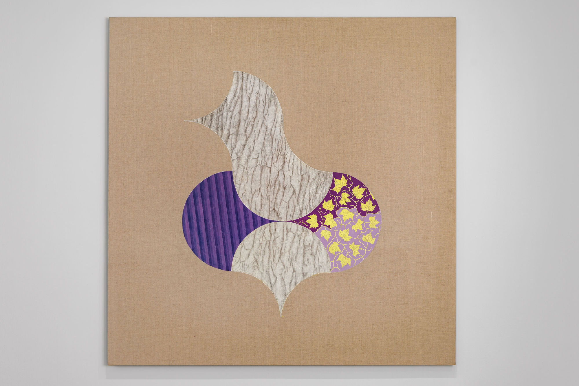 PRANEET SOI The Bird, 2022 Acrylic, silverpoint on linen 43 1/4 x 43 1/4 in 110 x 110 cm (PS077)