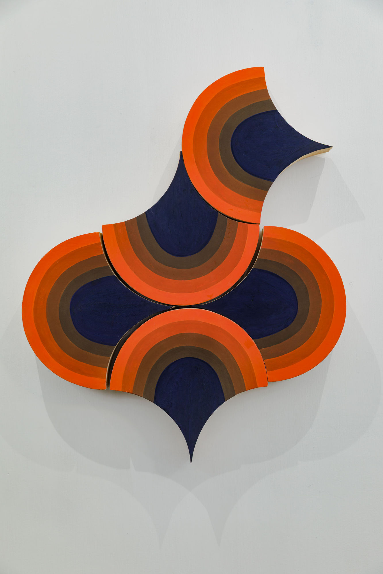 PRANEET SOI Bird - Study in Orange, 2025 Kashmiri Budlu/Fir hand cut, river clay, tissue paper, saresh, gouache, UV matt varnish 30 x 24 x 3 in 76.2 x 61 x 7.6 cm (PS103)