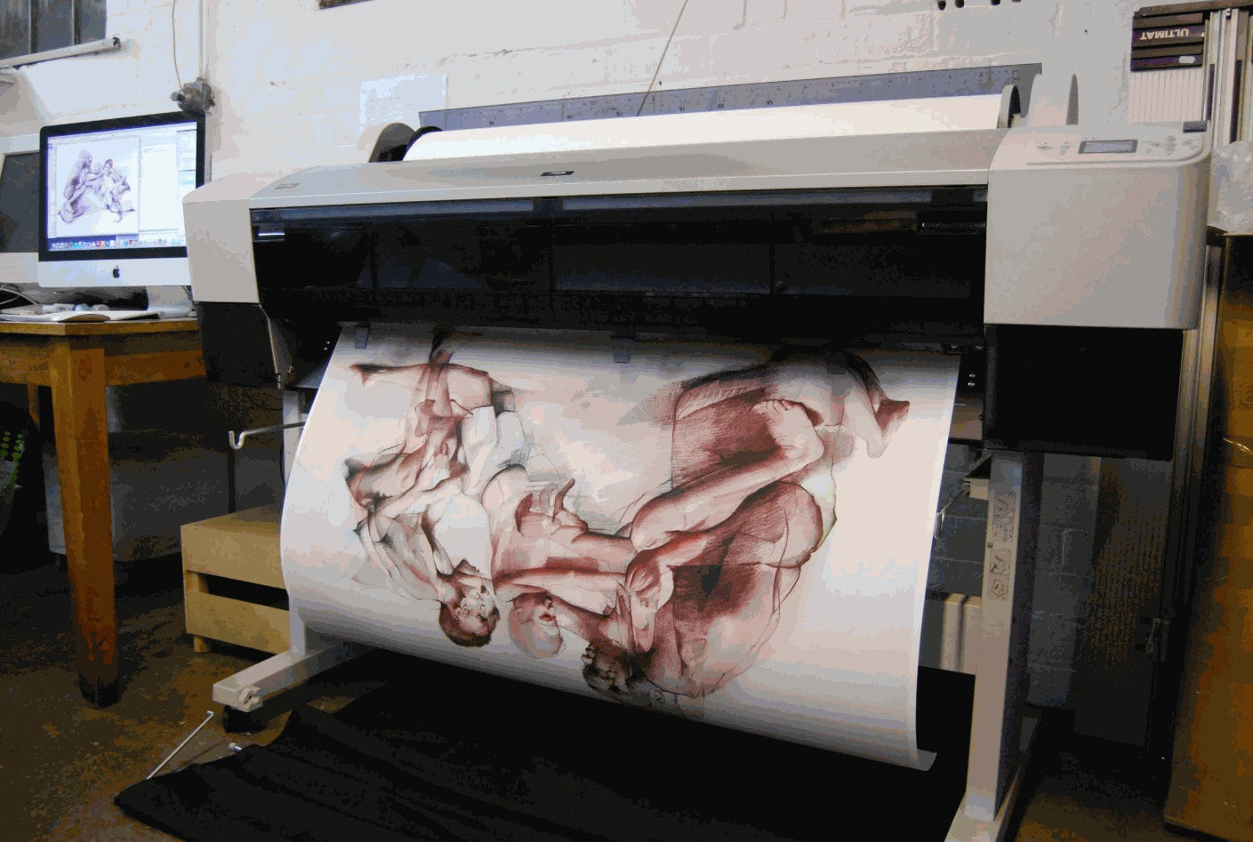 LARGE FORMAT INKJET PRINTING Museum quality paper printing and acetate printing for printing separations. 1 large format inkjet printer: 1 x Epson Surecolour SC-P7000, 24&rdquo; 61cm wide, with Ultra Chrome HDX pigment based inks 2 x 24" iMacs in open access studio for preparing files for printing 1 x Epson Expression 10000 A3 flatbed scanner. A3 x Colour and black and white photocopier / scanner