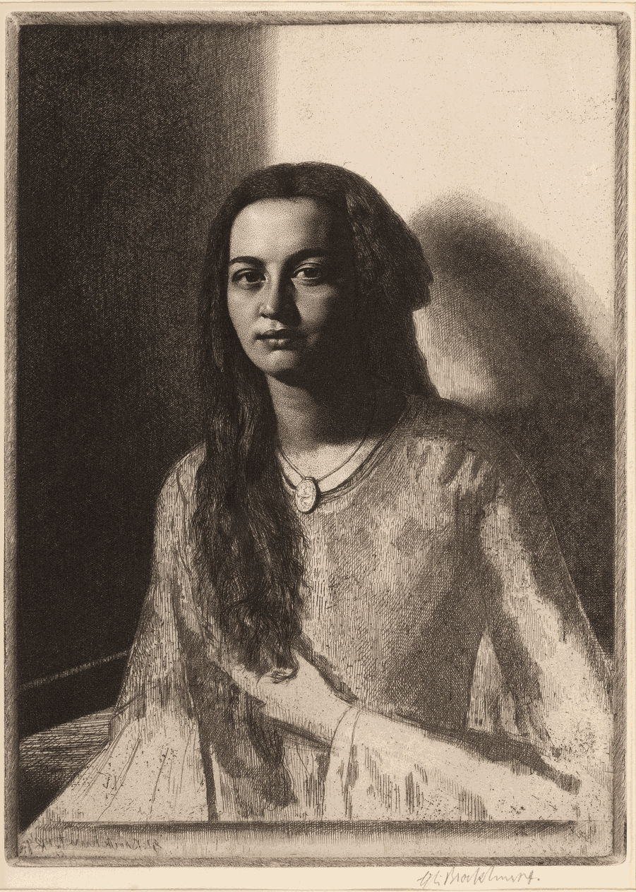 Gerald Brockhurst RA, Una, 1929. Etching. Courtesy of Jerwood Collection &copy; Richard Woodward