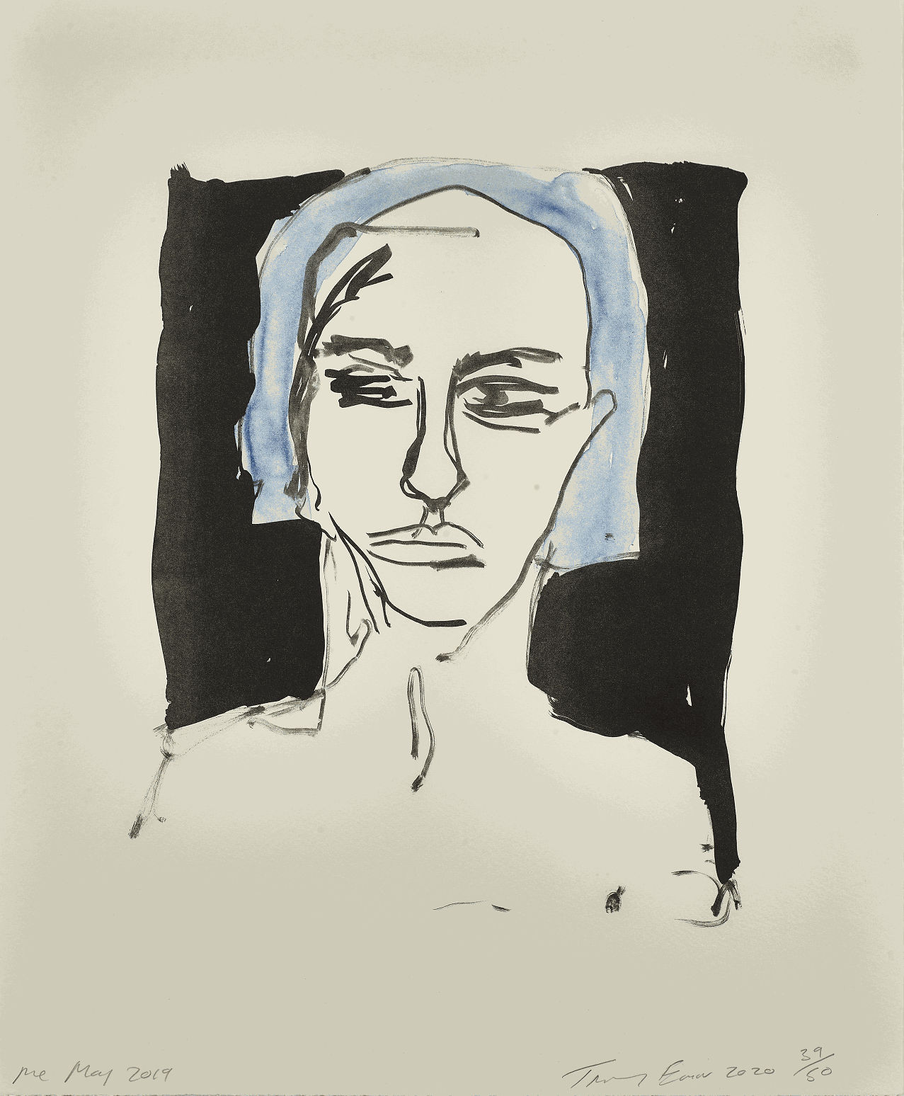 Tracey Emin CBE, RA, Me - May 2019, 2020. Colour lithograph. Courtesy of Jerwood Collection &copy; Tracey Emin. All rights reserved, DACS 2025