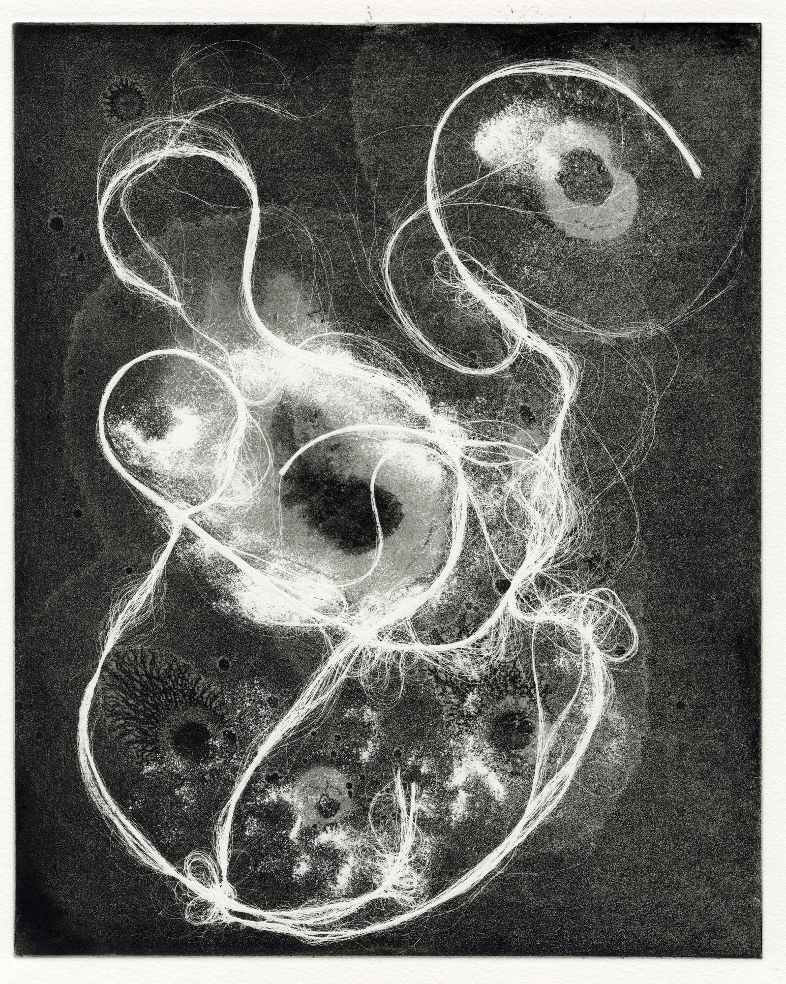 Modern Alchemy 13d, 2023 Etching, aquatint and monoprint Edition of 6 Paper size: 56 x 37cms Image size: 31 x 24.5cms £1500 unframed £1775 unframed