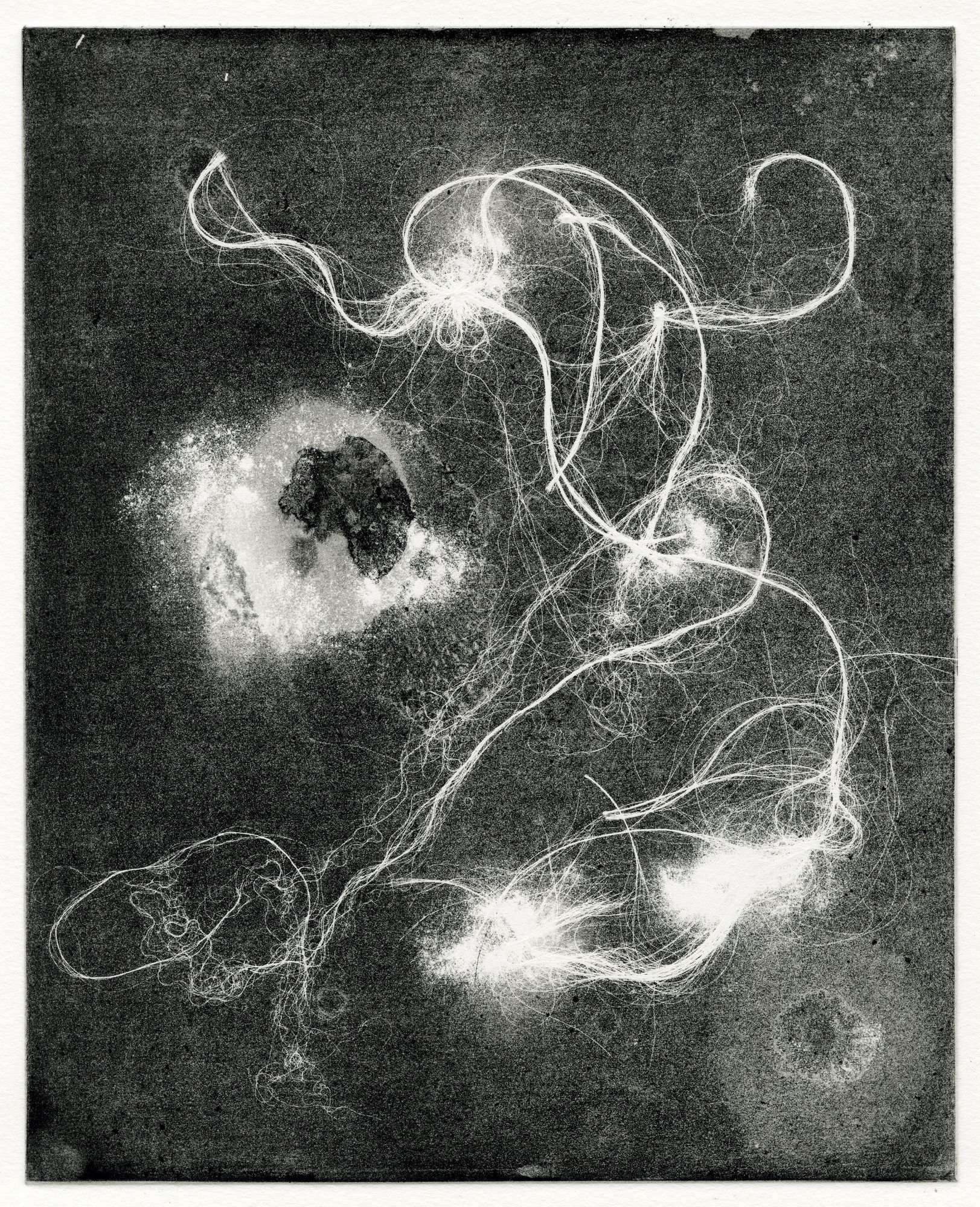 Modern Alchemy 10e, 2023 Etching, aquatint and monoprint Edition of 6 Paper size: 56 x 37cms Image size: 31 x 24.5cms £... framed £... unframed