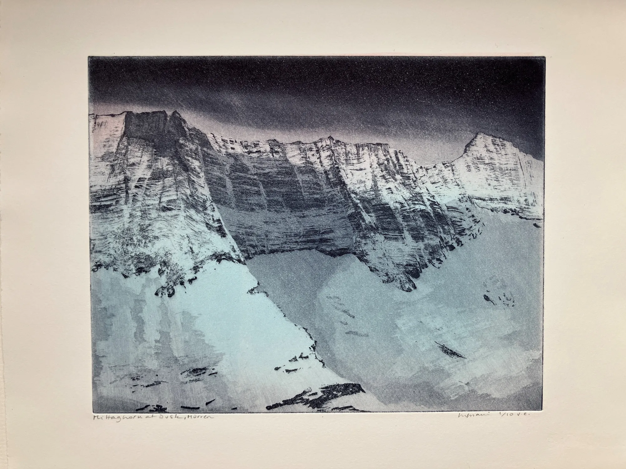 Laura Gressani, Mittaghorn at Dusk, 2025