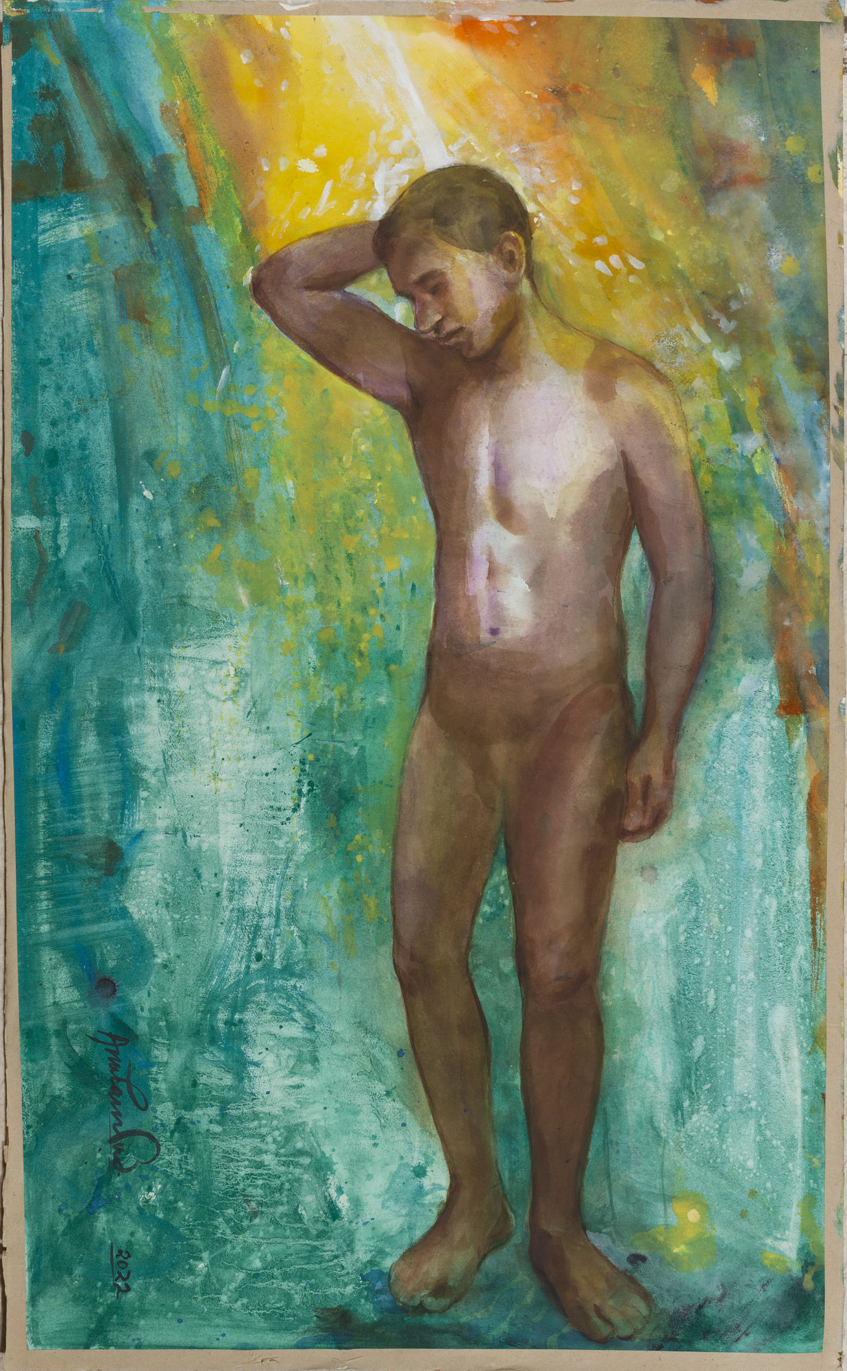 Anupam Sud Untitled Watercolour on paper 45 x 27 inches 2022