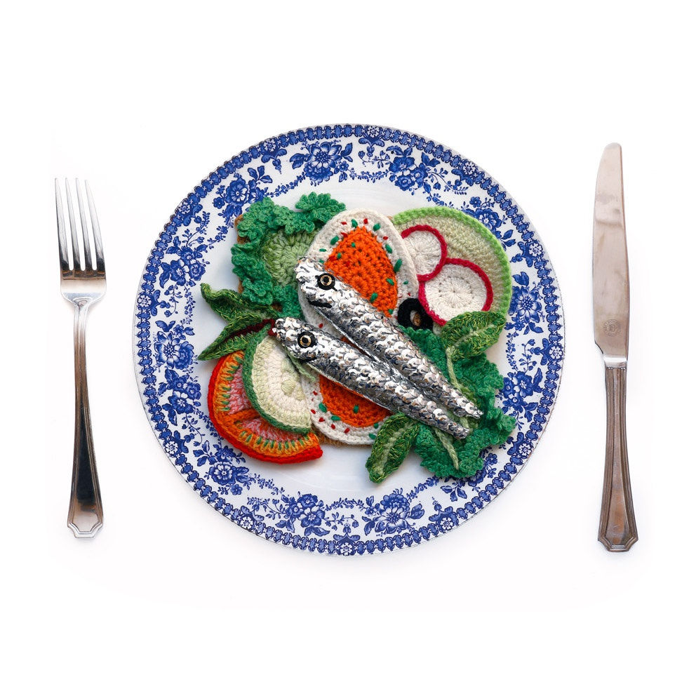 Kate Jenkins, Sardines and Egg Open Sandwich