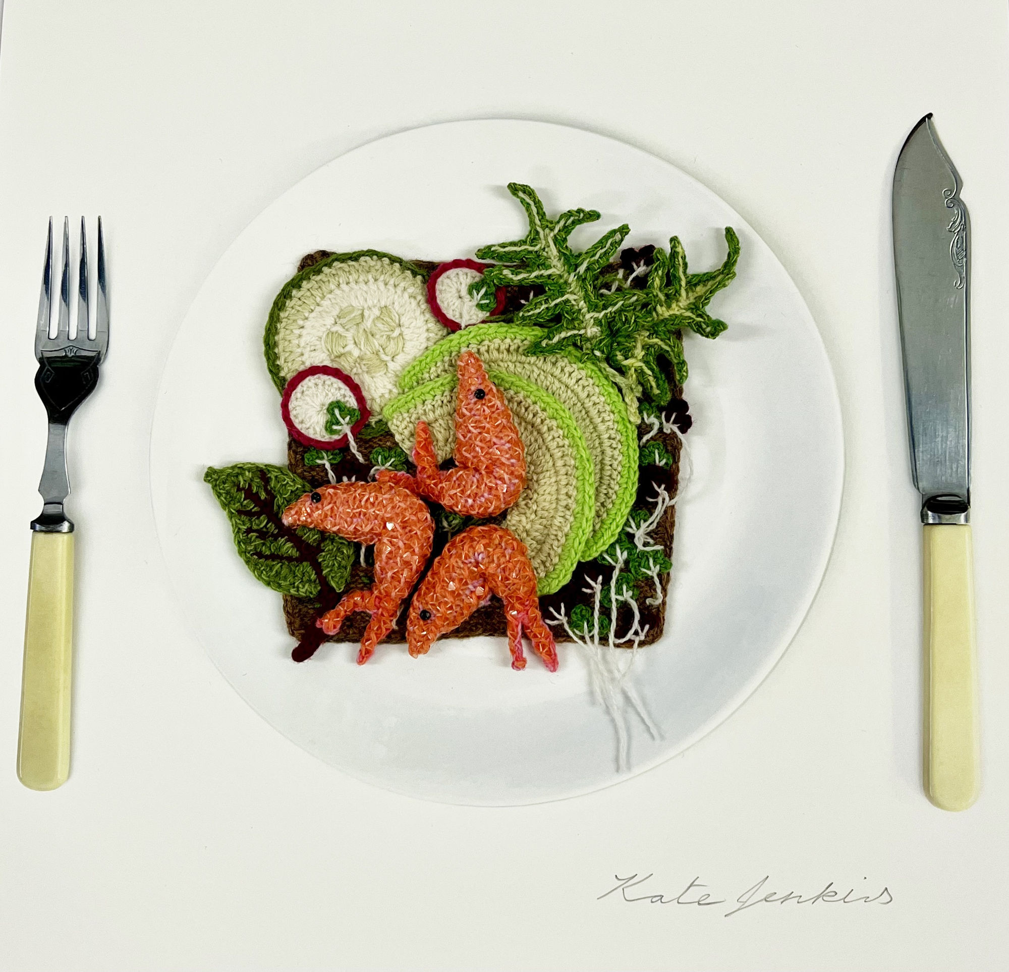 Kate Jenkins, Prawn & Avocado Open Sandwich