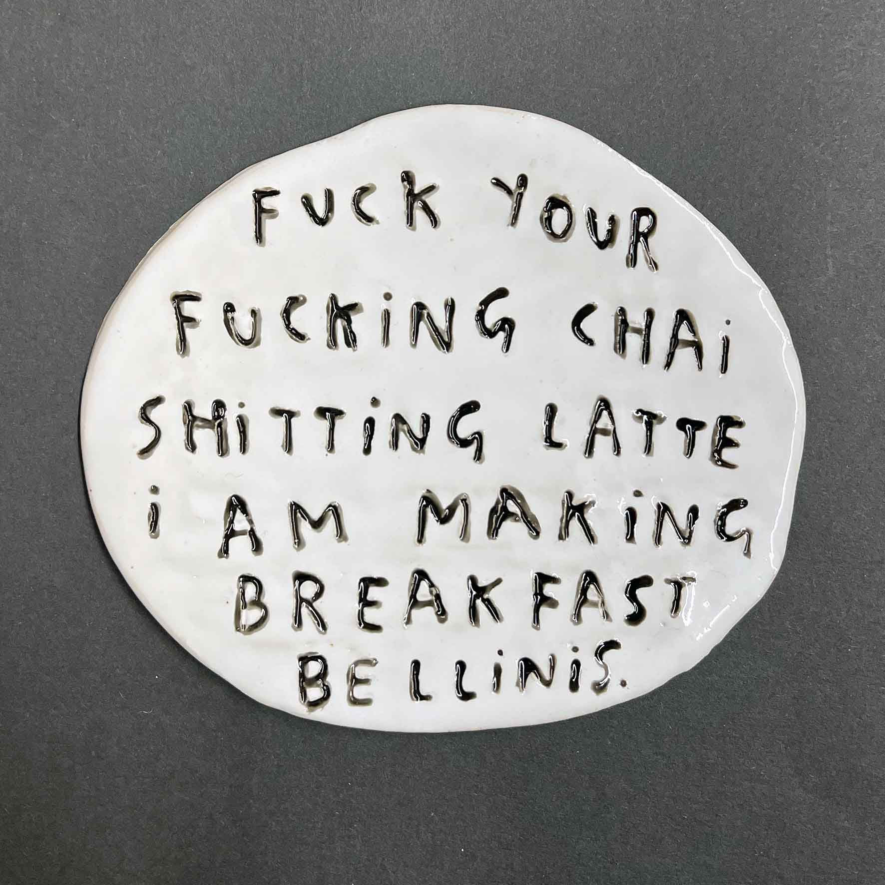 Dan Jamieson, Fuck your fucking Chai shitting latte I am making breakfast bellinis