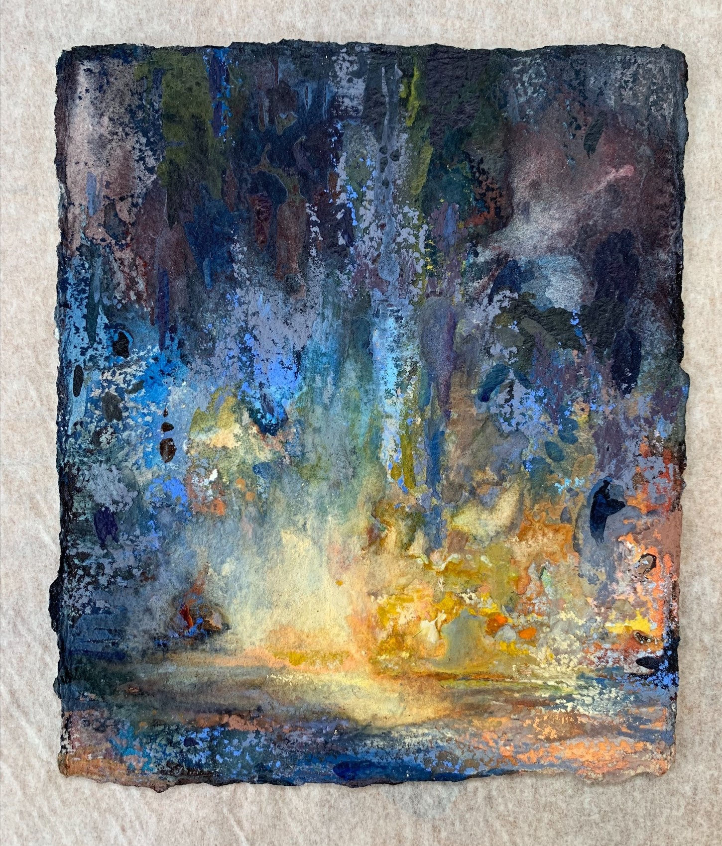 Nina Murdoch, The End, pastel on paper, 15.5 x 13.5 cm, 2022