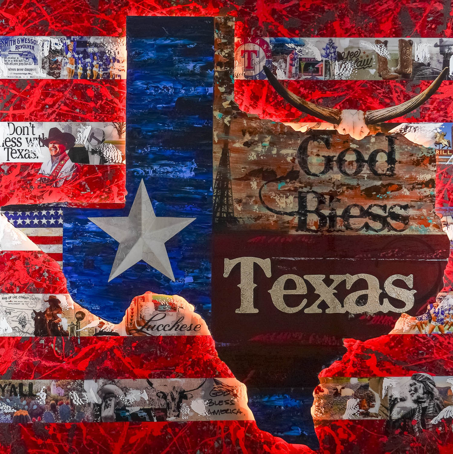 GOD BLESS TEXAS 7270 60X60
