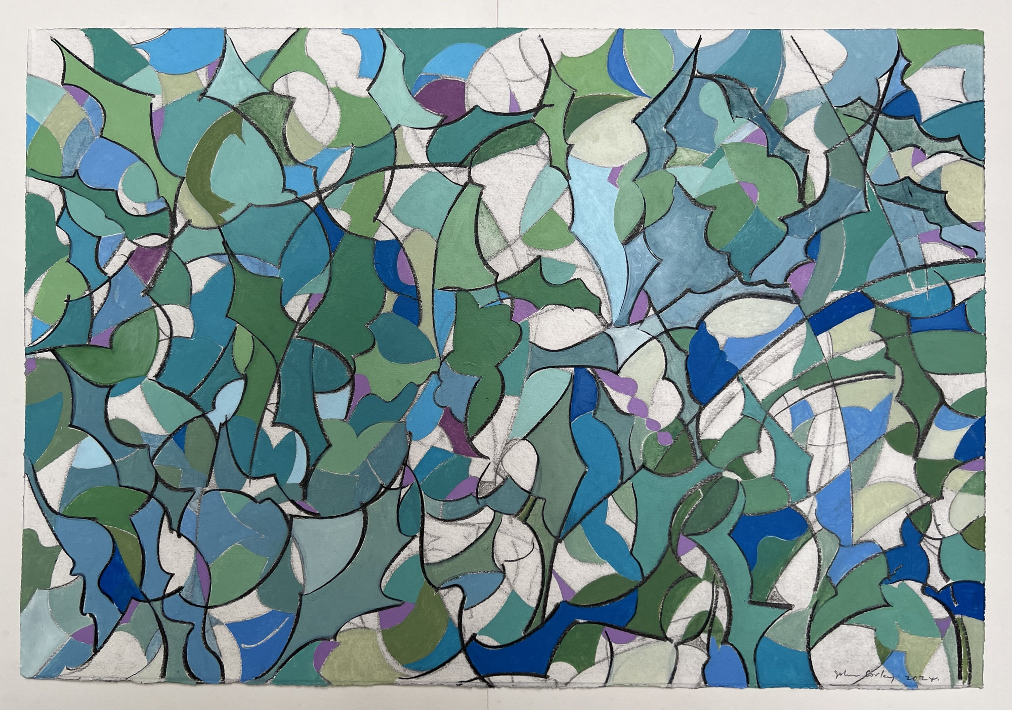 JOHN CORLEY Dune Thistles, 2024 John Corley exhibited in the LHS exhibition 'Horizon' in 2023.