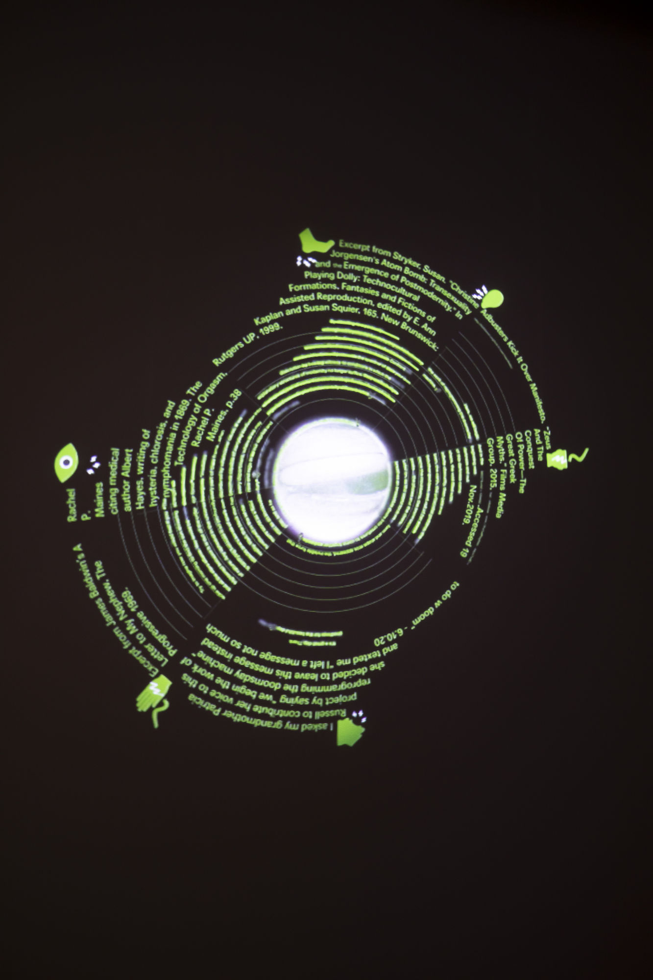 Installation view of Sonic Rupture: songs for(e) the swarm, Iteration 001 (2020 - ongoing)