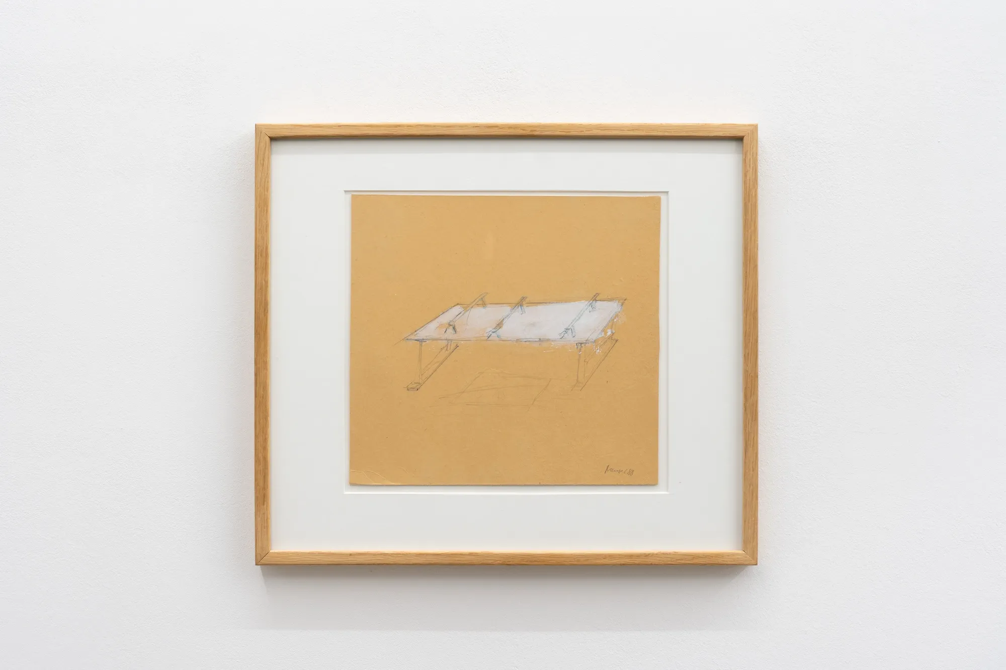 Meuser o.T., 1988 pencil and paint on cardboard 24,4 x 26,4 cm 37 x 42 cm framed