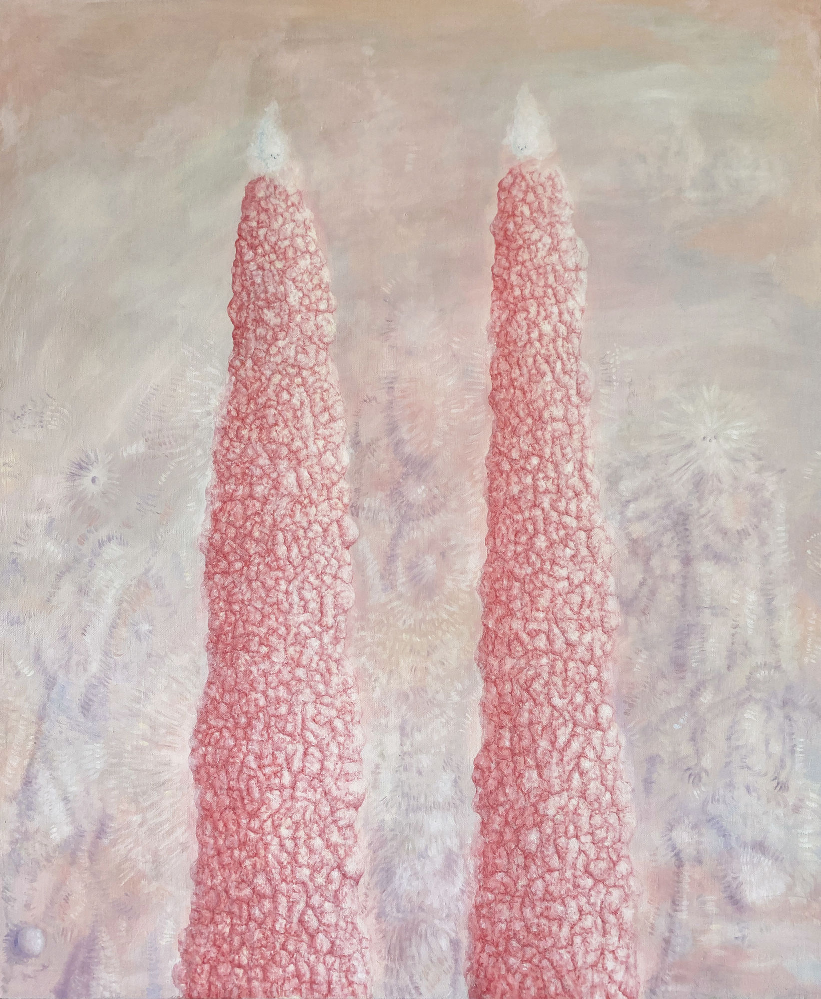 Sina Ghadaksaz Two Brothers, 2022 Oil on canvas 60 x 50 cm 23 1/2 x 19 1/2 in Sold