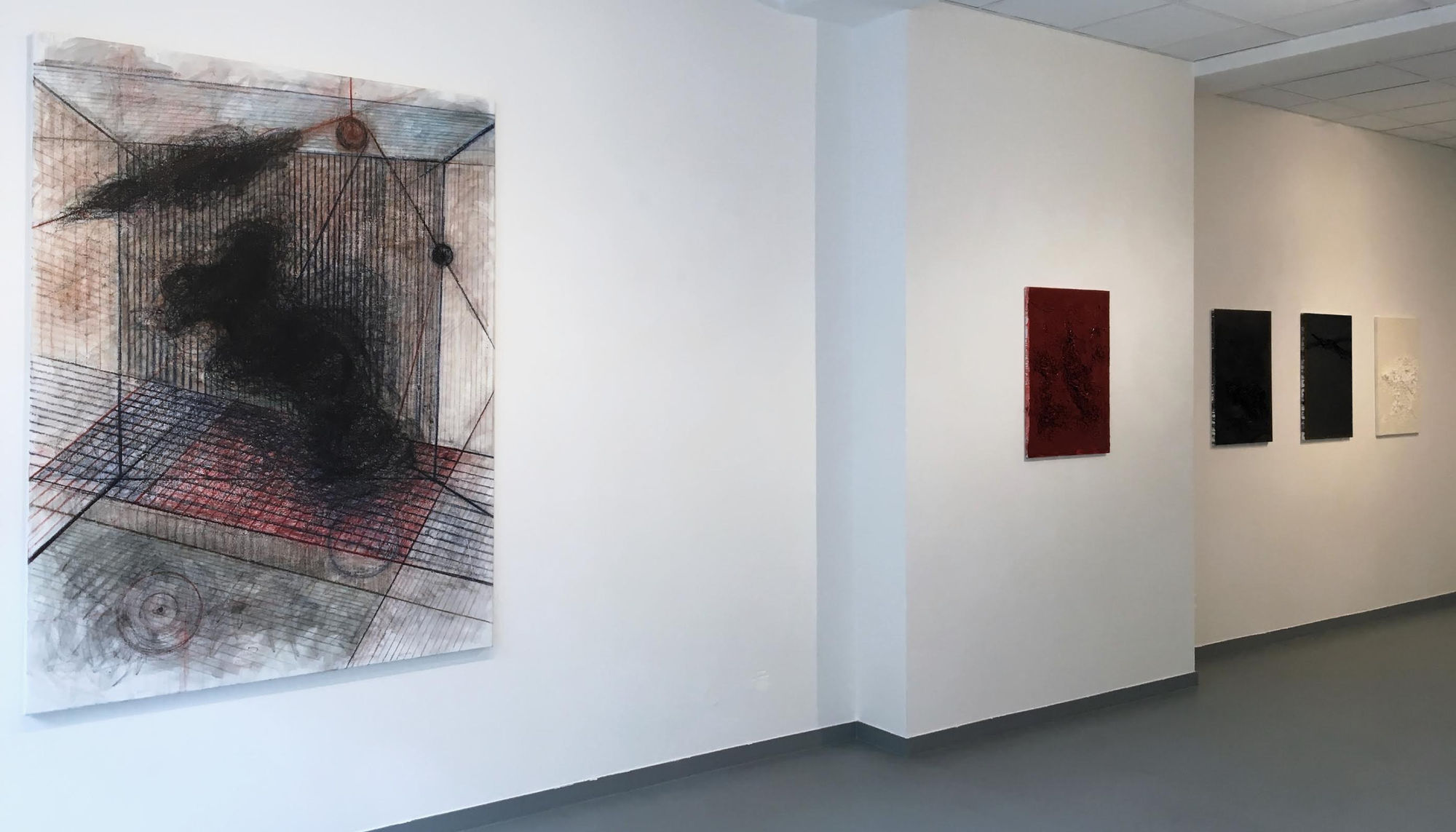 Substratum solo show by Zsolt Berszan at Anaid Art Gallery 2017 installation view