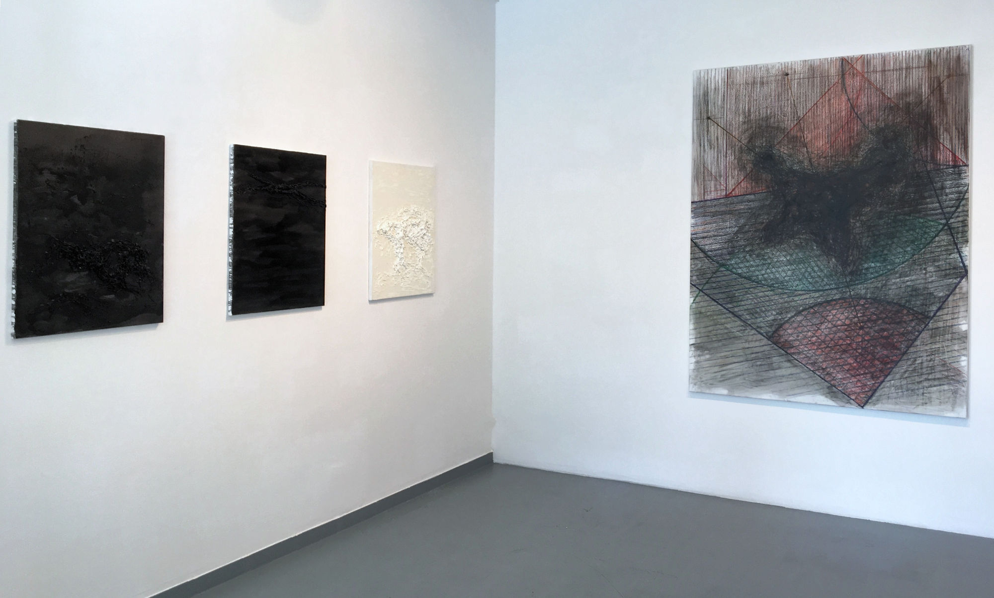 Substratum solo show by Zsolt Berszan at Anaid Art Gallery 2017 installation view