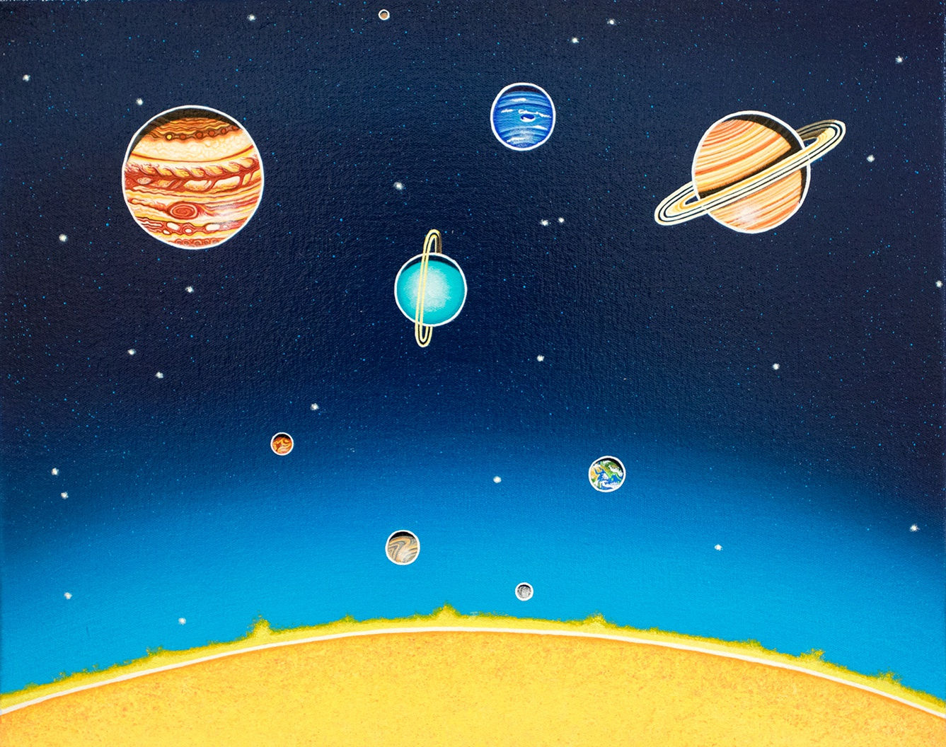 Matthew F Fisher, Prologue (for a Day), 2022, Acrylic on canvas, 40.6 x 50.8 cm