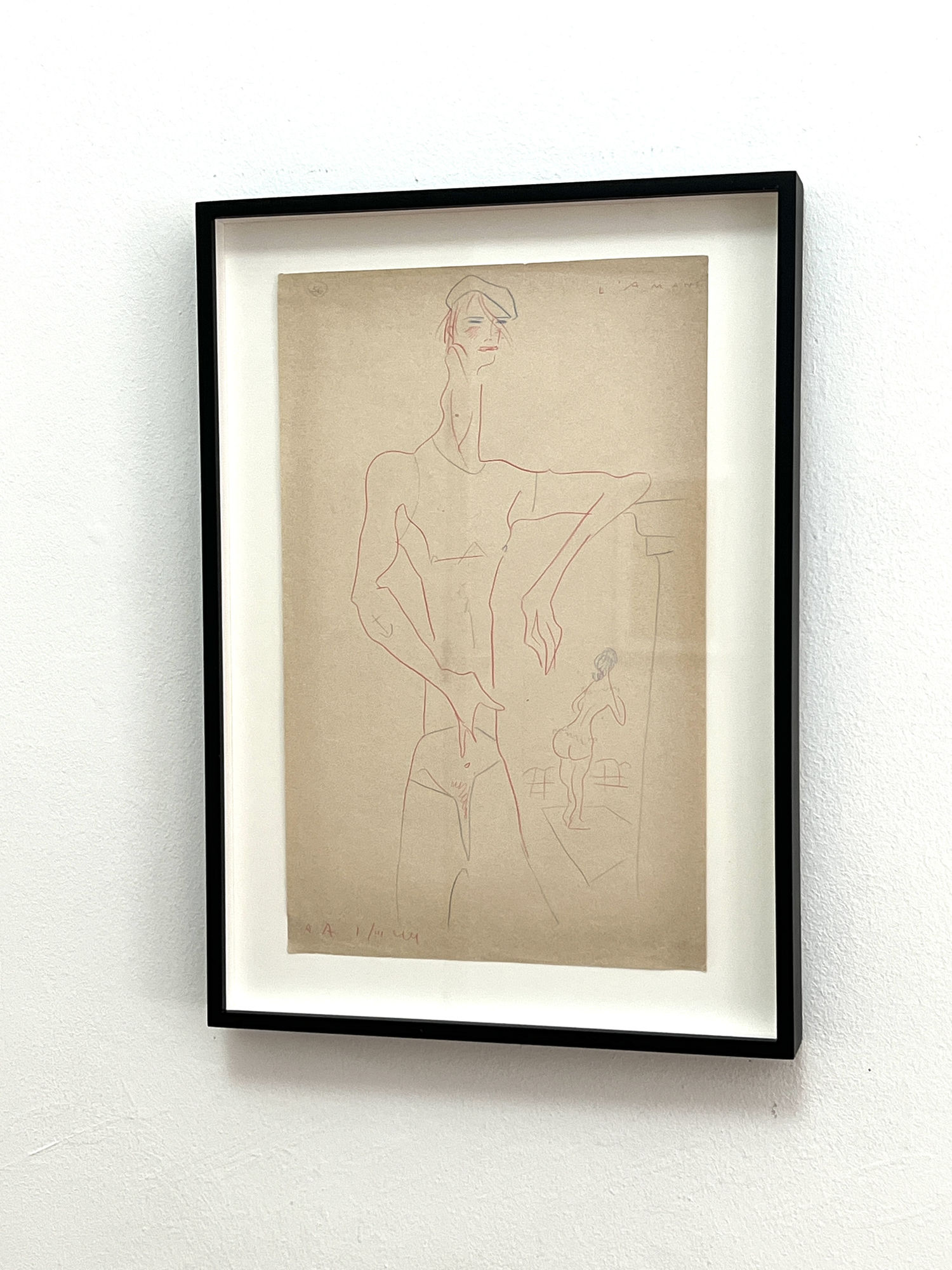 Sergei Eisenstein, Untitled, 1930s-1940s, coloured pencil on paper, 29 x 20,5 cm (framed)