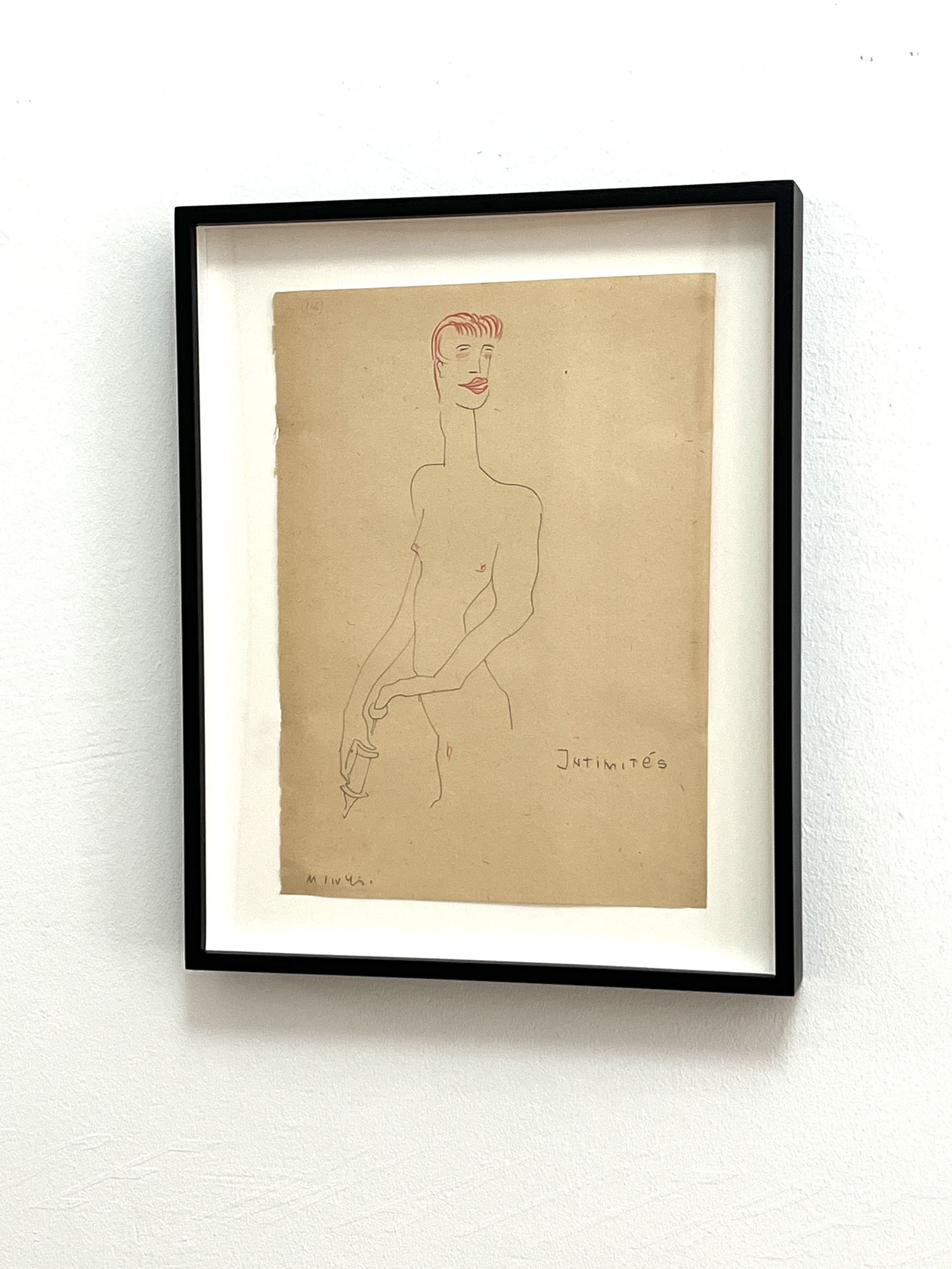 Sergei Eisenstein, Untitled, 1930s-1940s, coloured pencil on paper, 29 x 20,5 cm (framed)