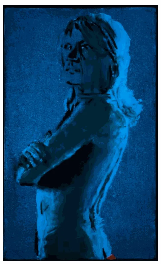 Petit Patrick phospho bleu, 2021 Phosphorescent view