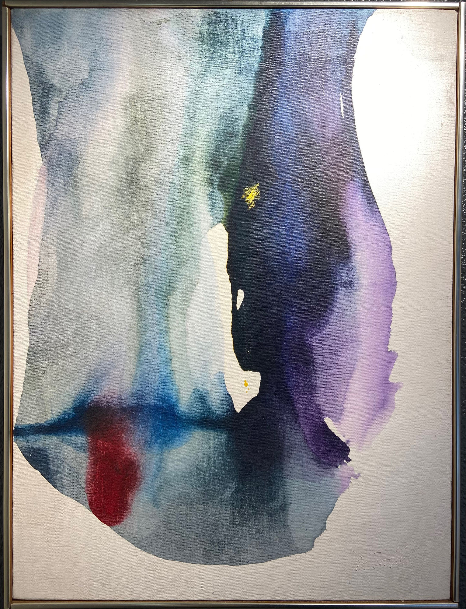 PAUL JENKINS (1923 - 2012) Phenomena Rhodian Finde 1962 Oil on canvas 71 x 56 cm Signed Dated and titled on the back