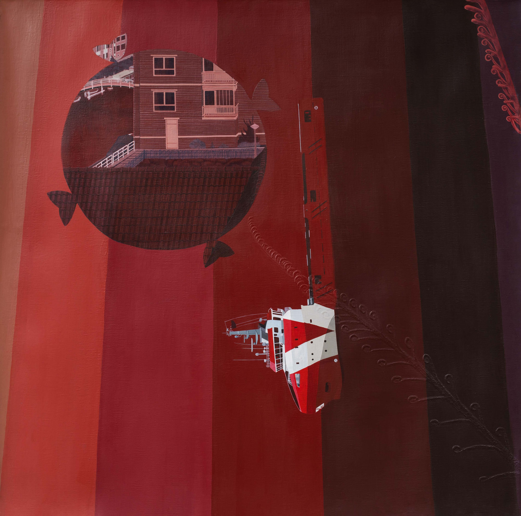 Praneet Soi Untitled Acrylic on canvas 39.5 x 39.5 in 2018