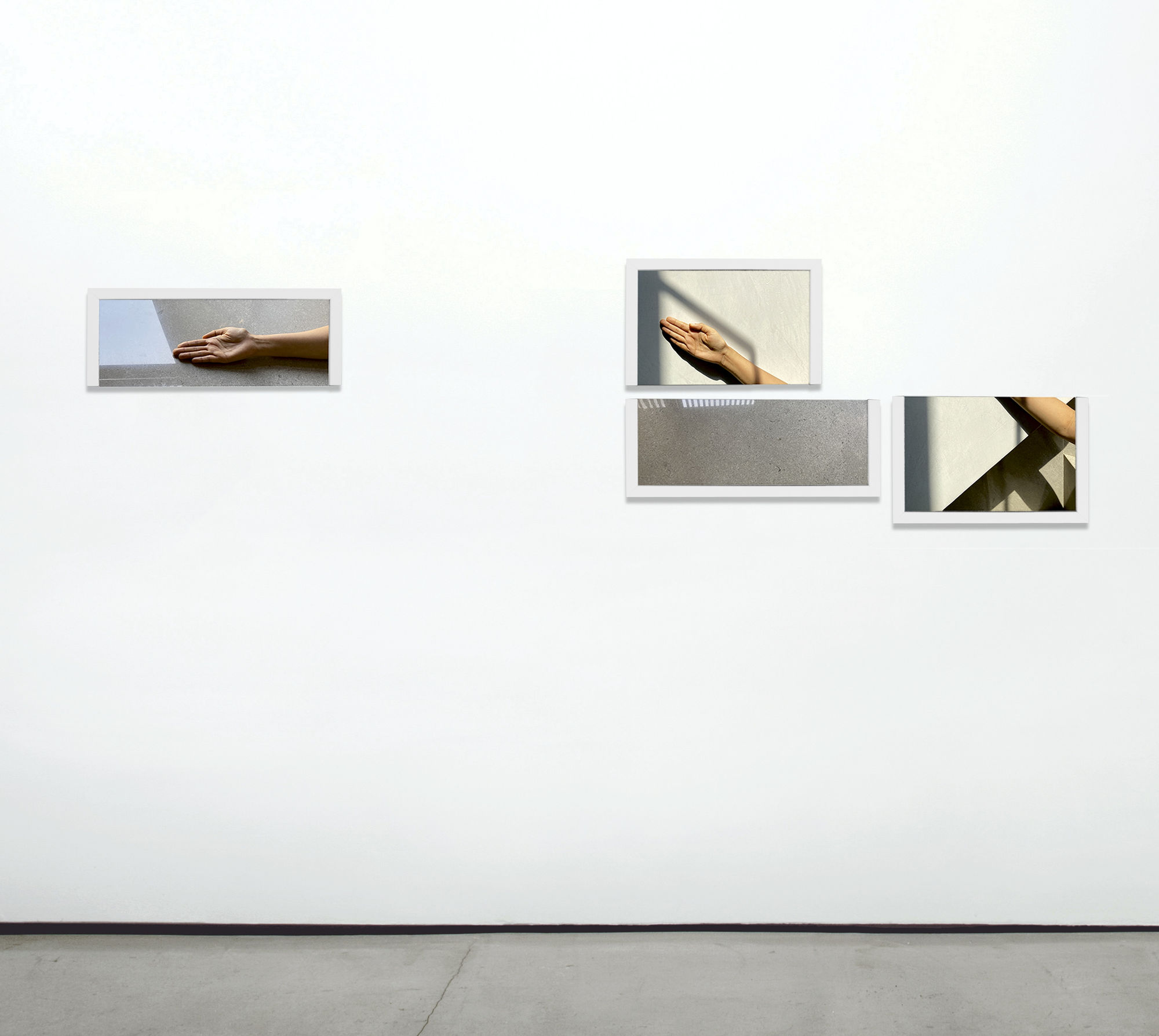 Shilpa Gupta 6, 10.3, 2 Diasec prints, wood 102 x 26 in 2021