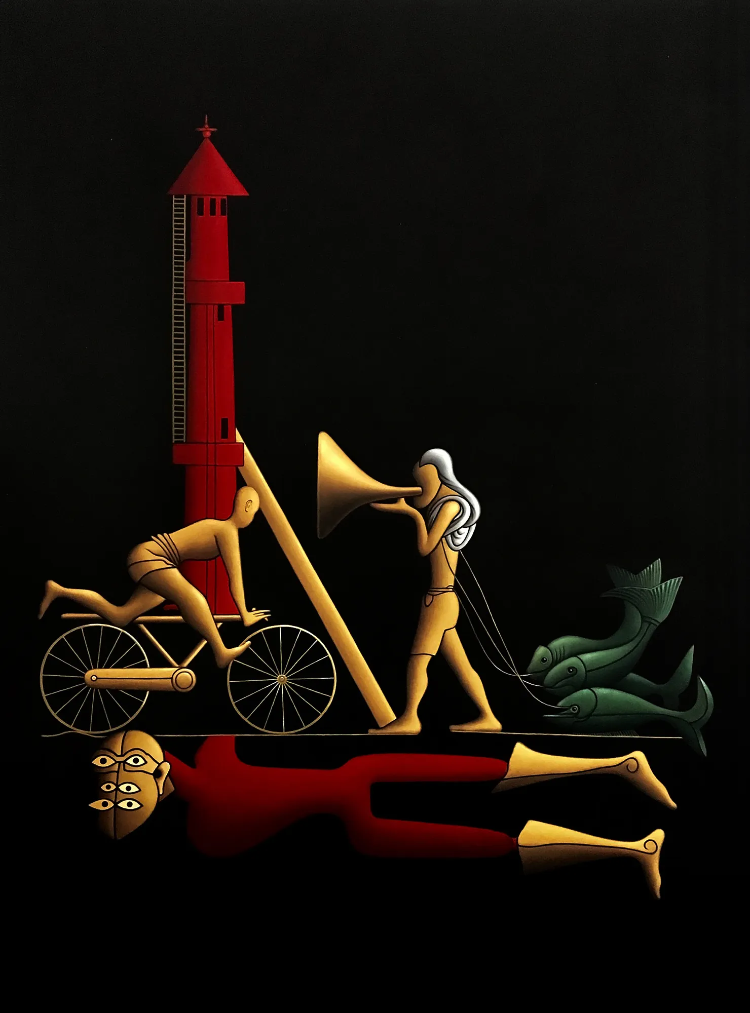 K.M. Madhusudhanan, Oedipus, 2020