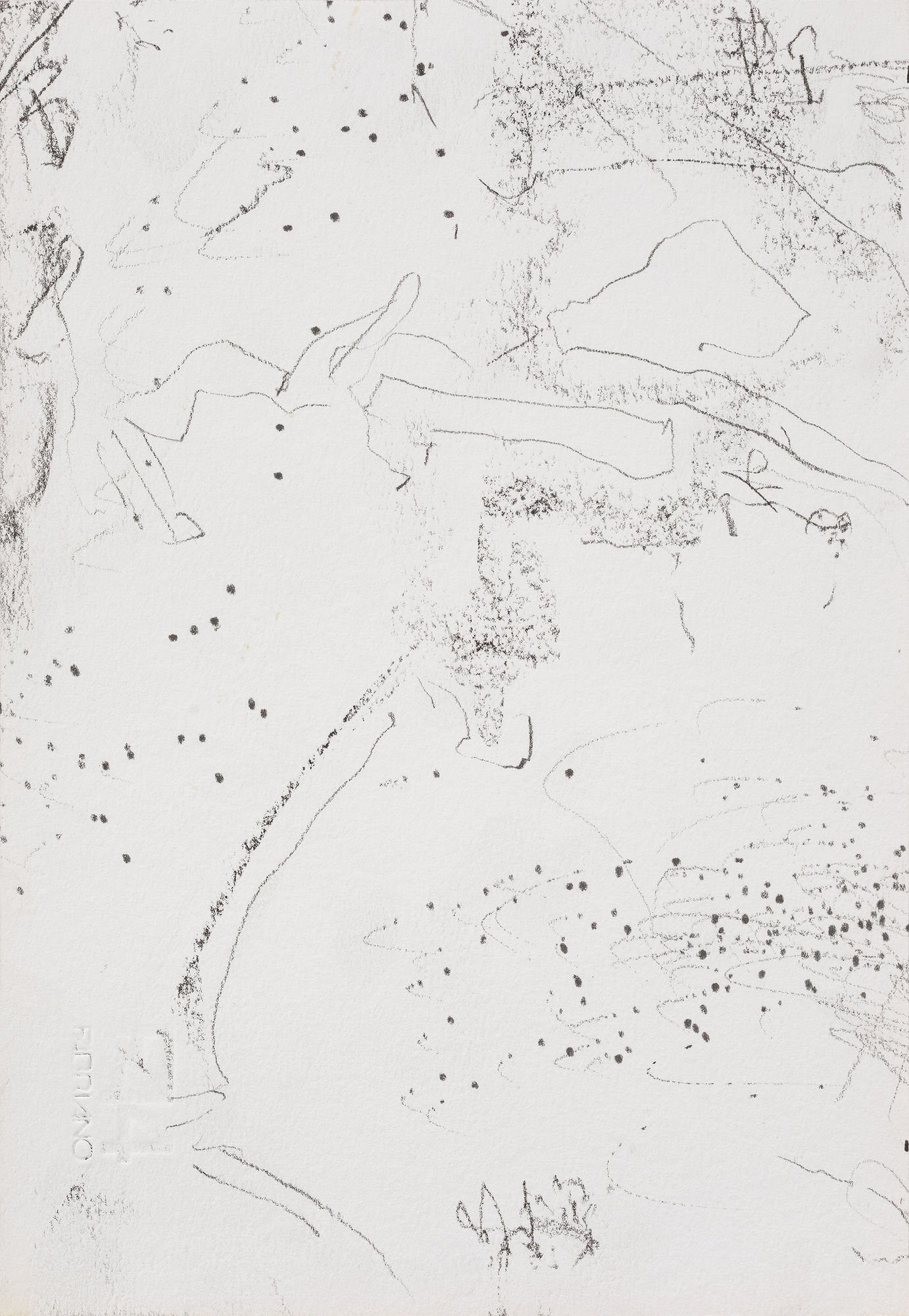 Vivan Sundaram Untitled Charcoal on paper