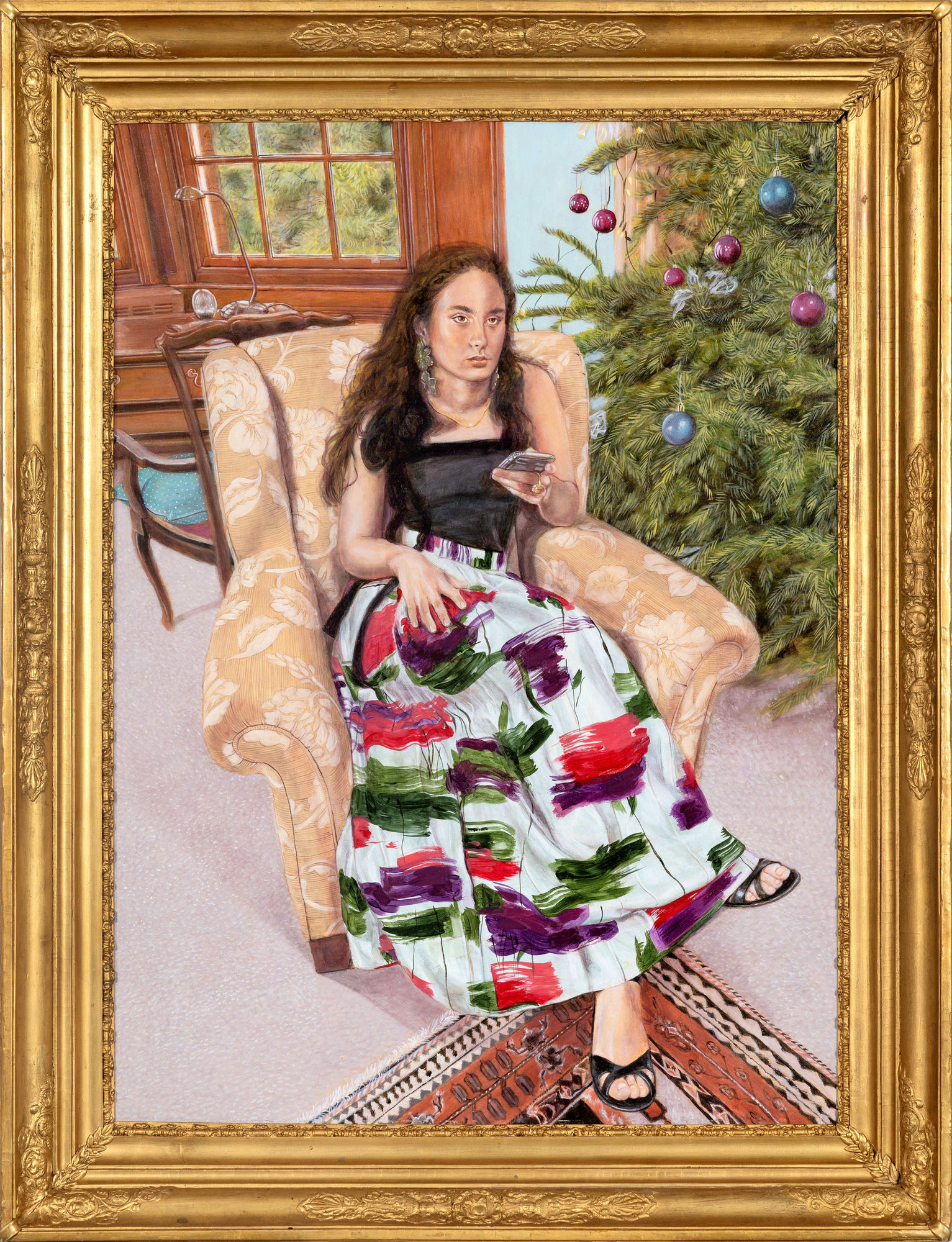 Faiza Butt Layla on Tik Tok, 2022 53.5 x 41.25 in