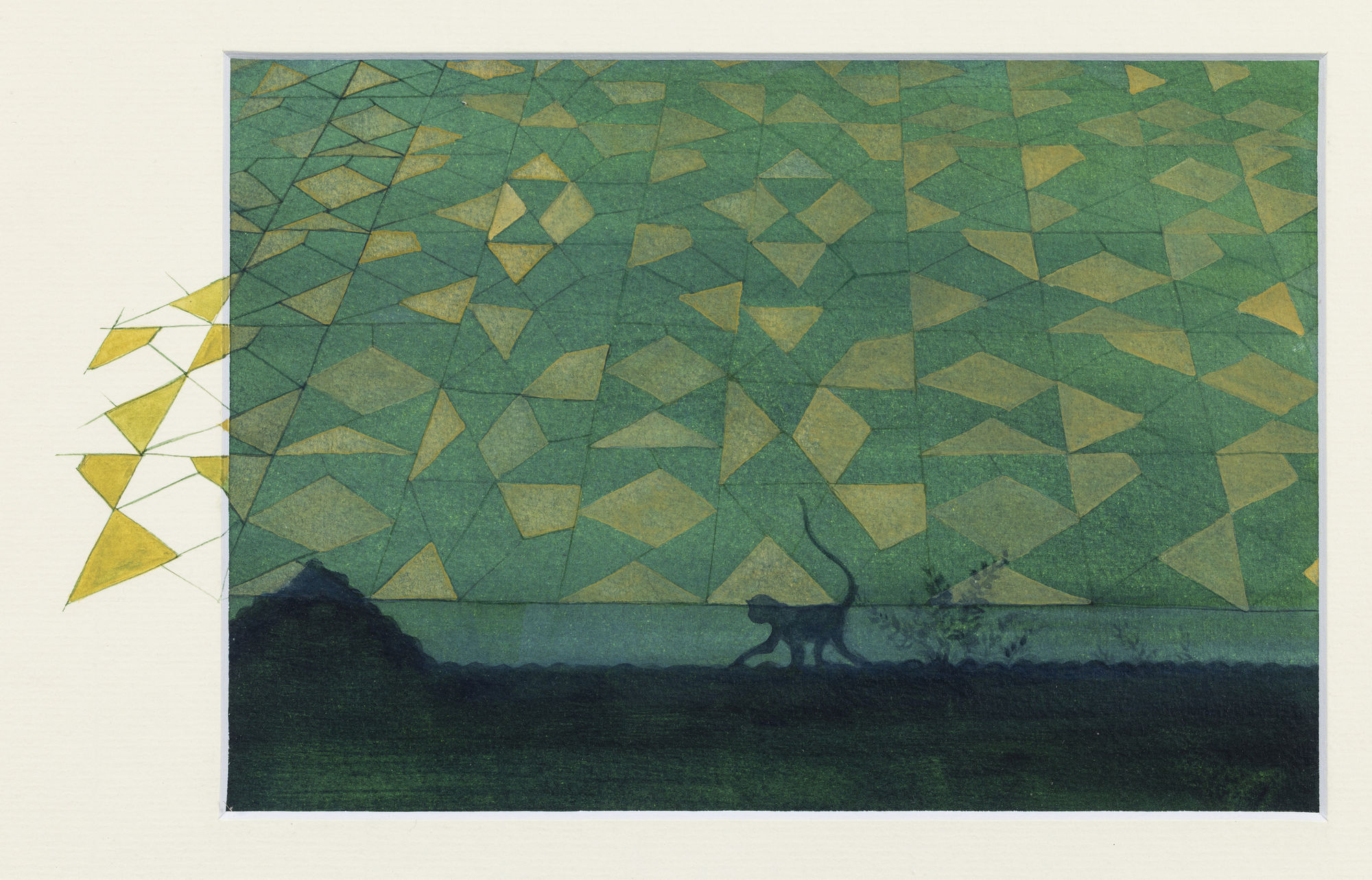 Sonali Sonam In the series of : सफर नगाना का (Journey of the Negligible I), 2023 Watercolour on paper