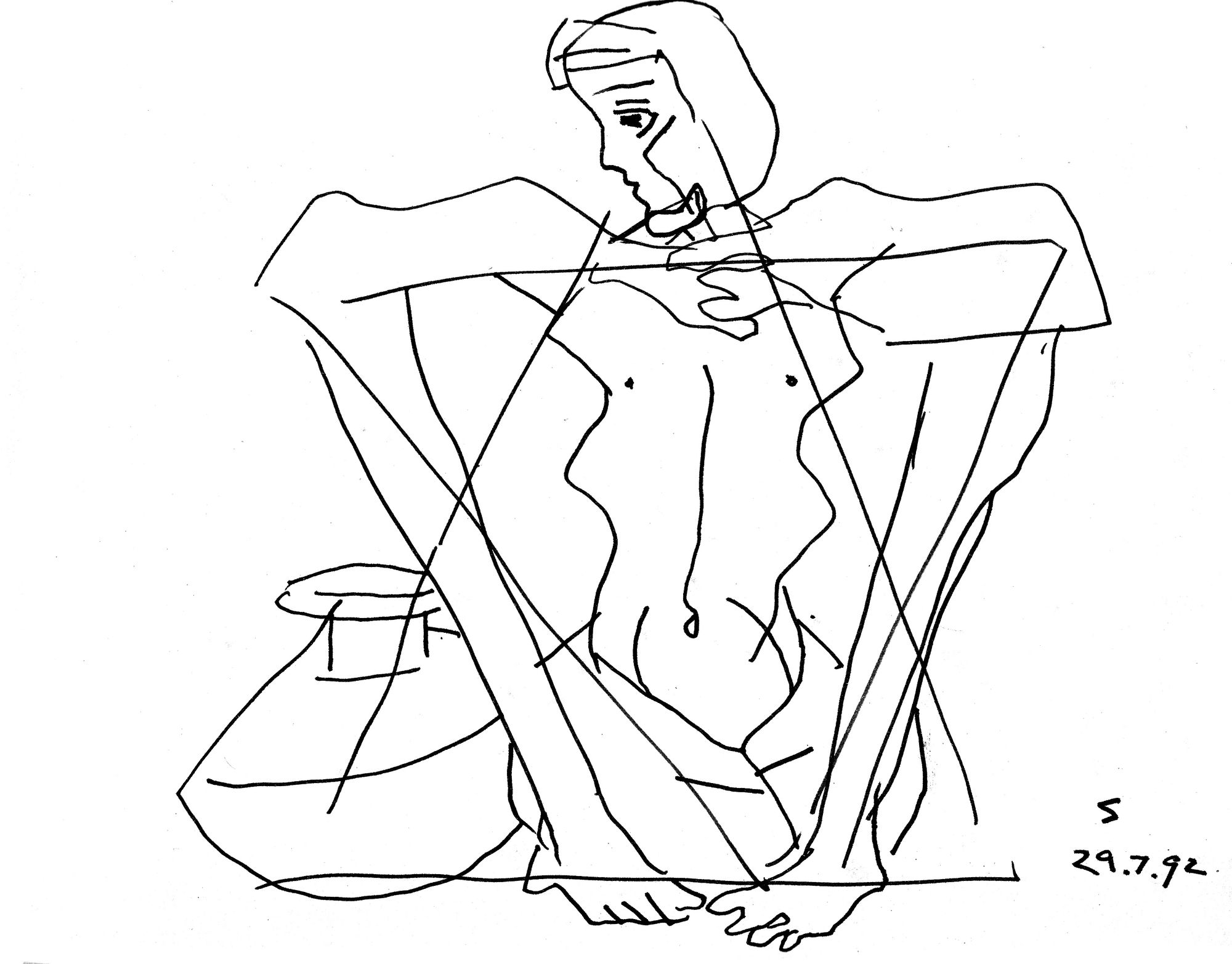 Somnath Hore Untitled, 1992 pen and ink on paper