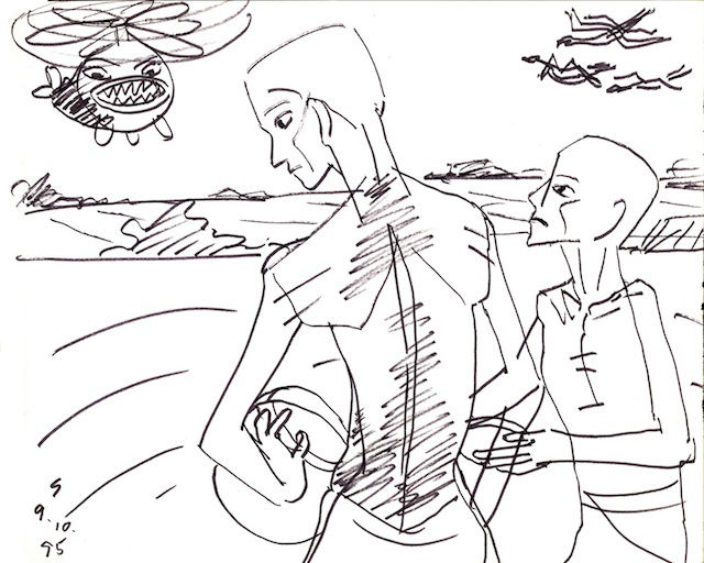 Somnath Hore Untitled, 1995 Pen and ink on paper