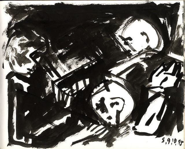 Somnath Hore Untitled, 1995 Pen and ink on paper