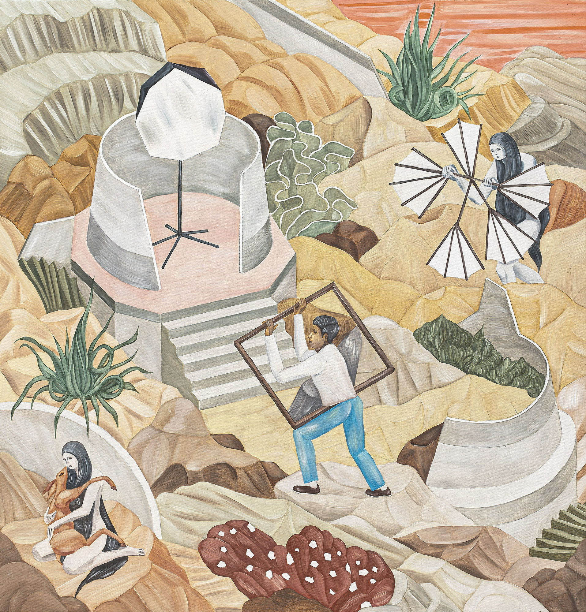 Shrimanti Saha Journey, 2023 Oil on linen 21 x 20 in