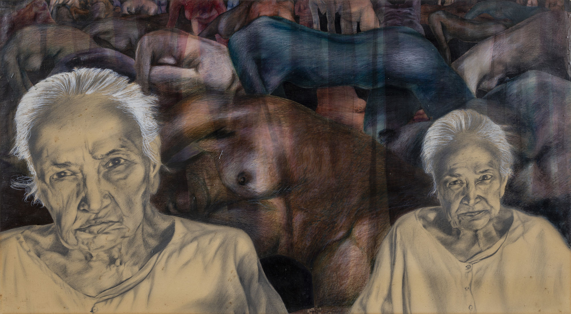 The Last Chapter, 1987 Pencil and pastel on paper 16 x 30 in